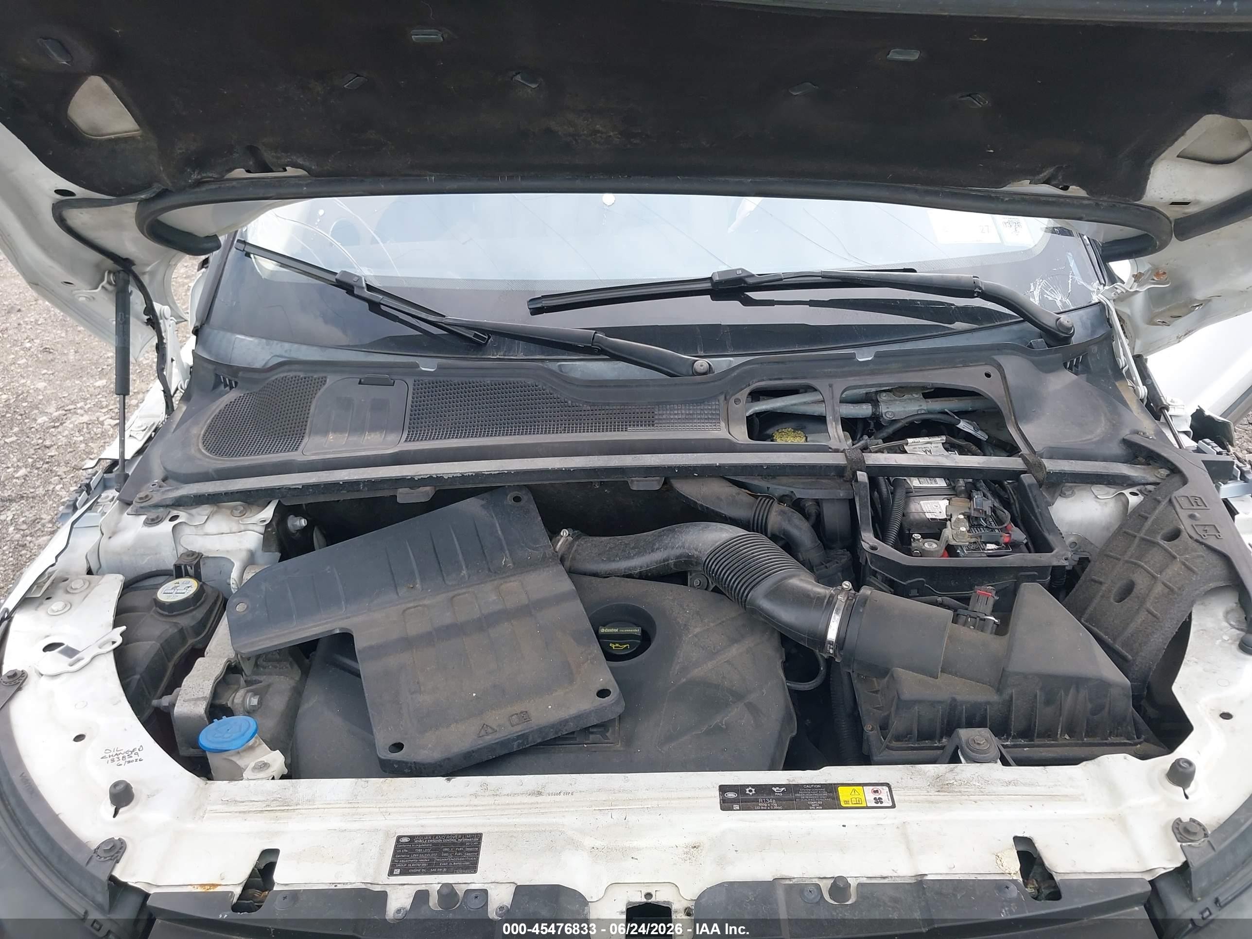 2013 Land Rover Range Rover Evoque Pure Белый vin: SALVP2BG7DH850327