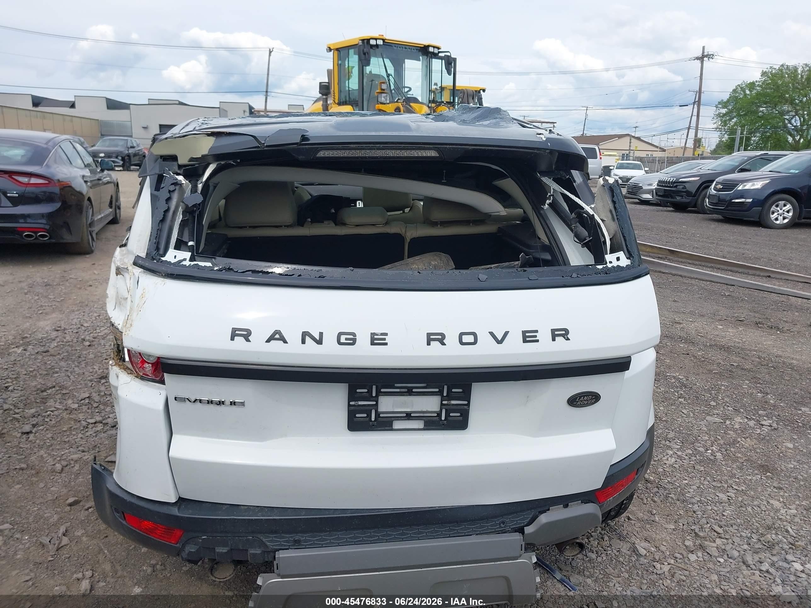 2013 Land Rover Range Rover Evoque Pure Белый vin: SALVP2BG7DH850327
