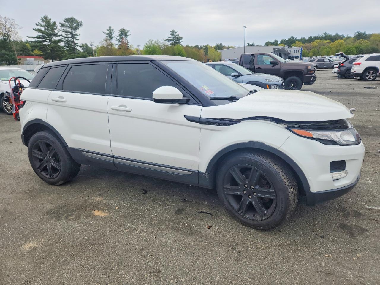 2014 Land Rover Range Rover Evoque Pure Plus White vin: SALVP2BG7EH899335