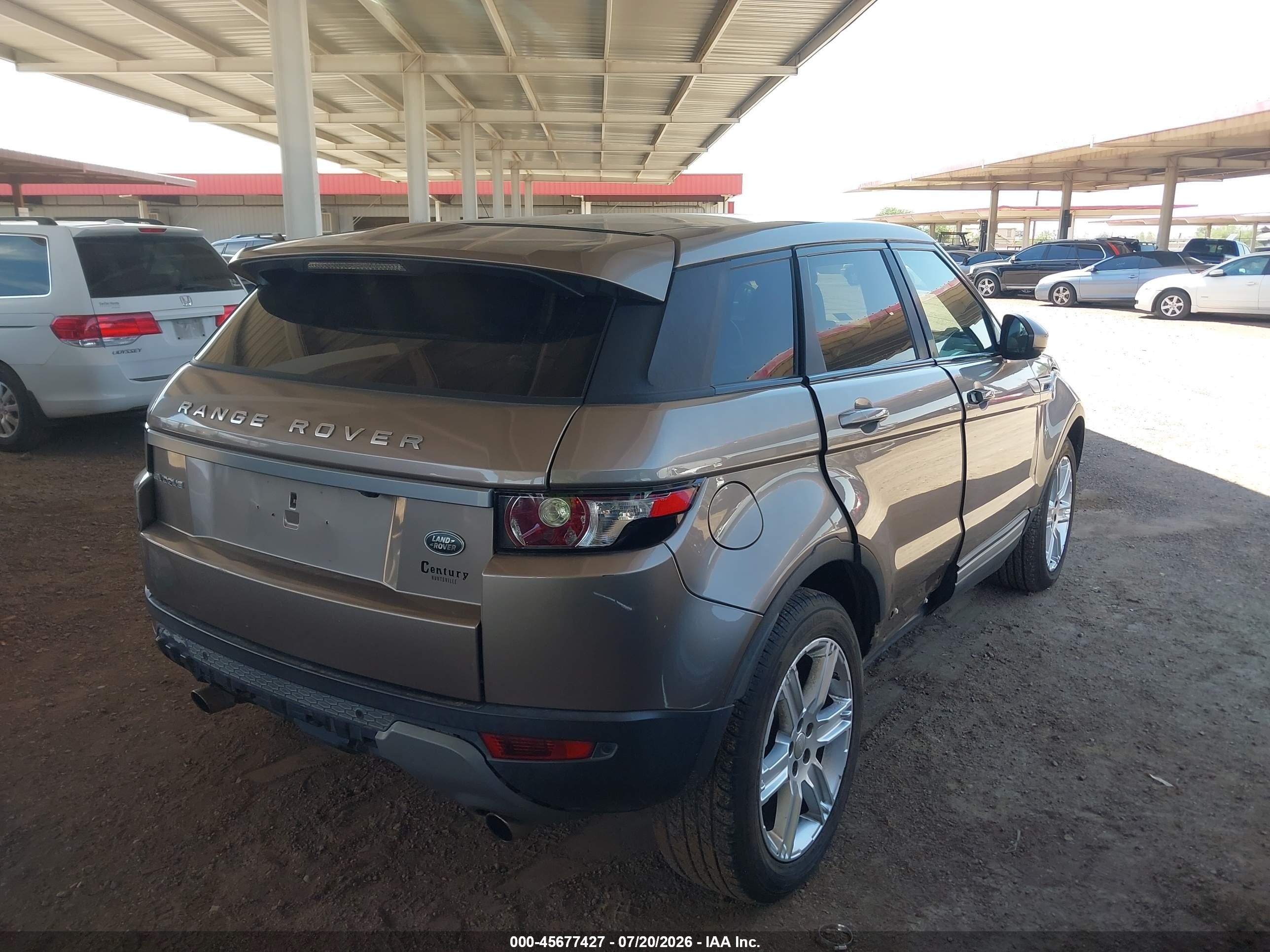 2015 Land Rover Range Rover Evoque Pure Brown vin: SALVP2BG7FH014570