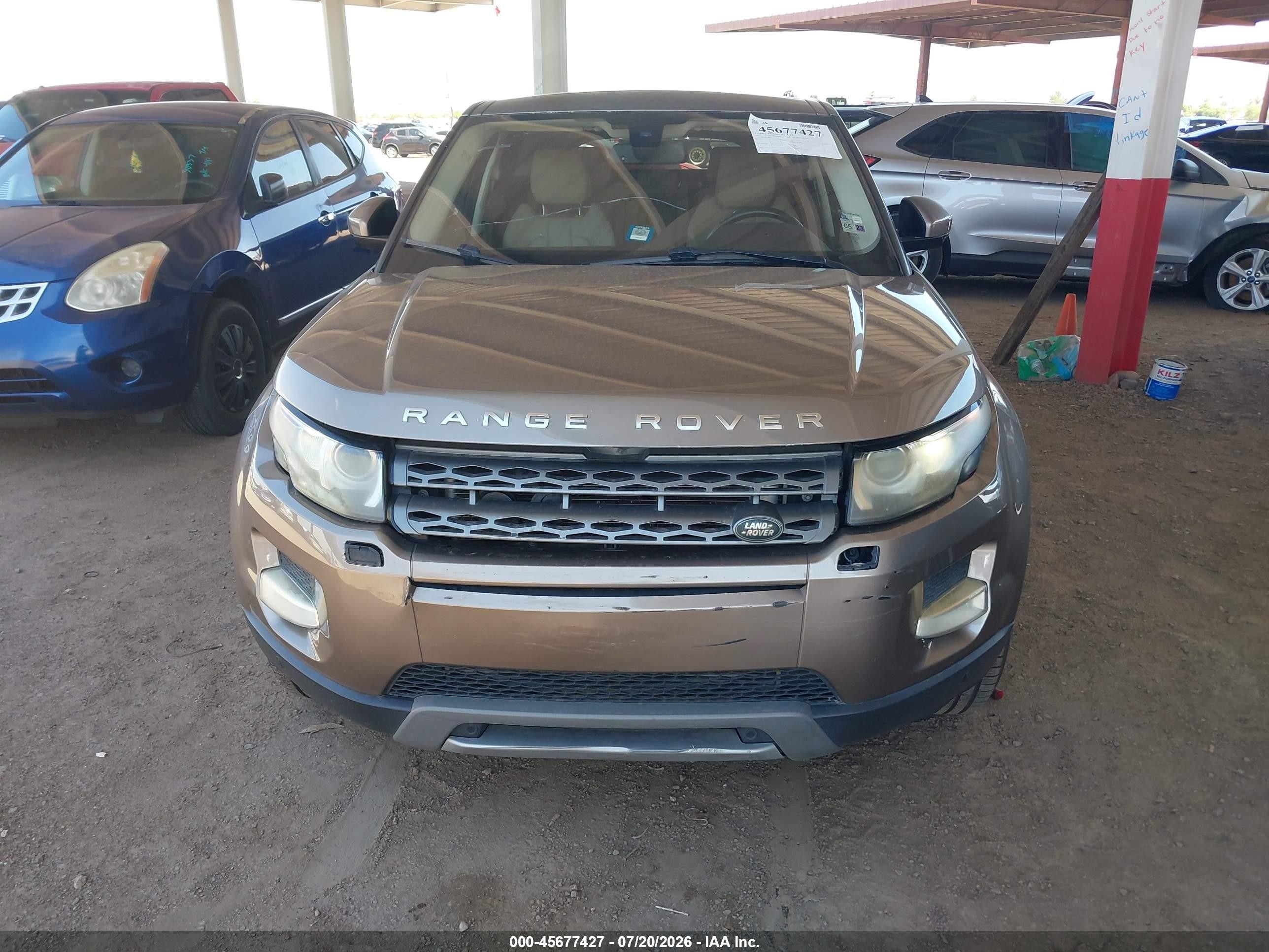 2015 Land Rover Range Rover Evoque Pure Brown vin: SALVP2BG7FH014570