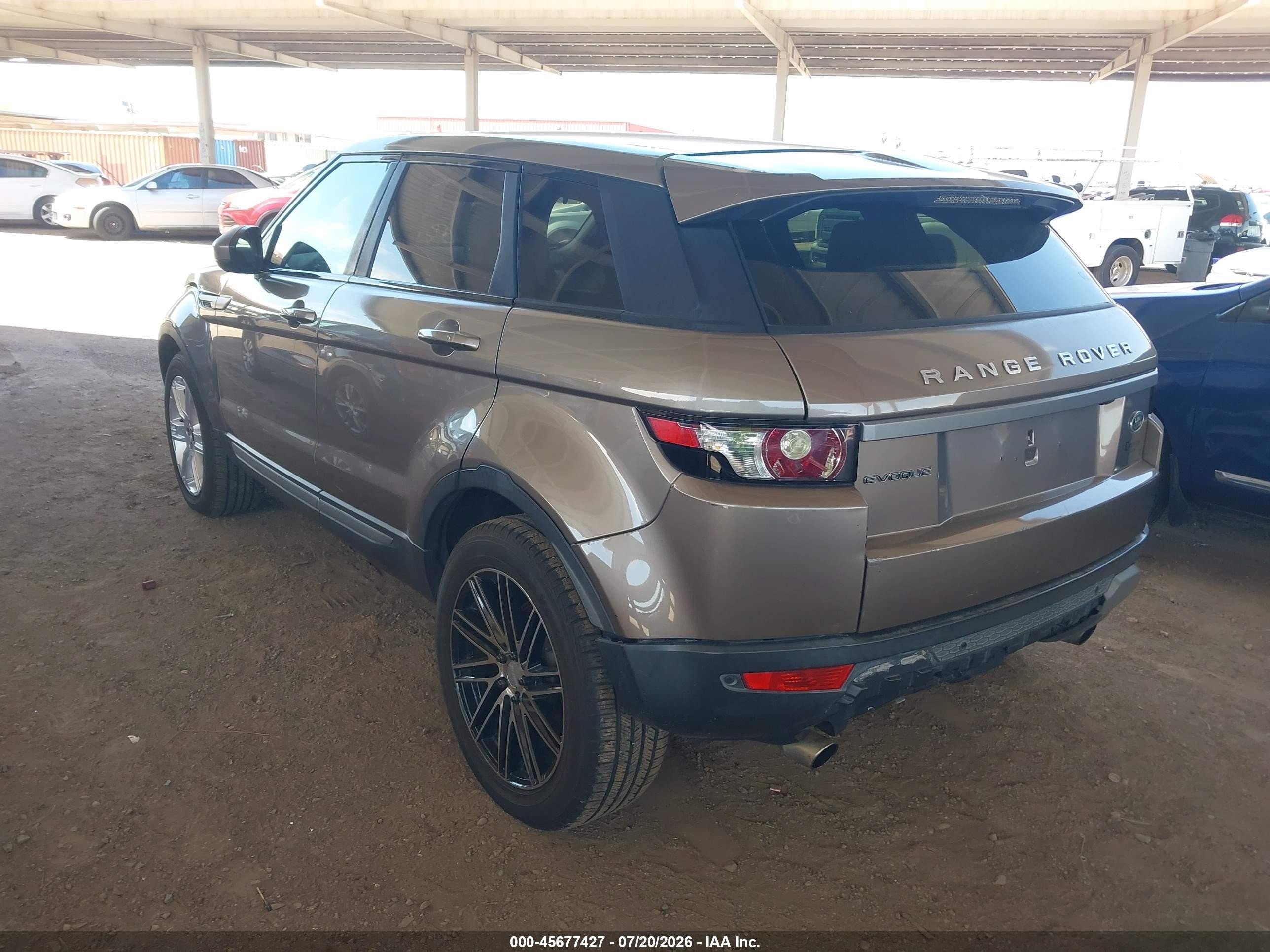 2015 Land Rover Range Rover Evoque Pure Brown vin: SALVP2BG7FH014570