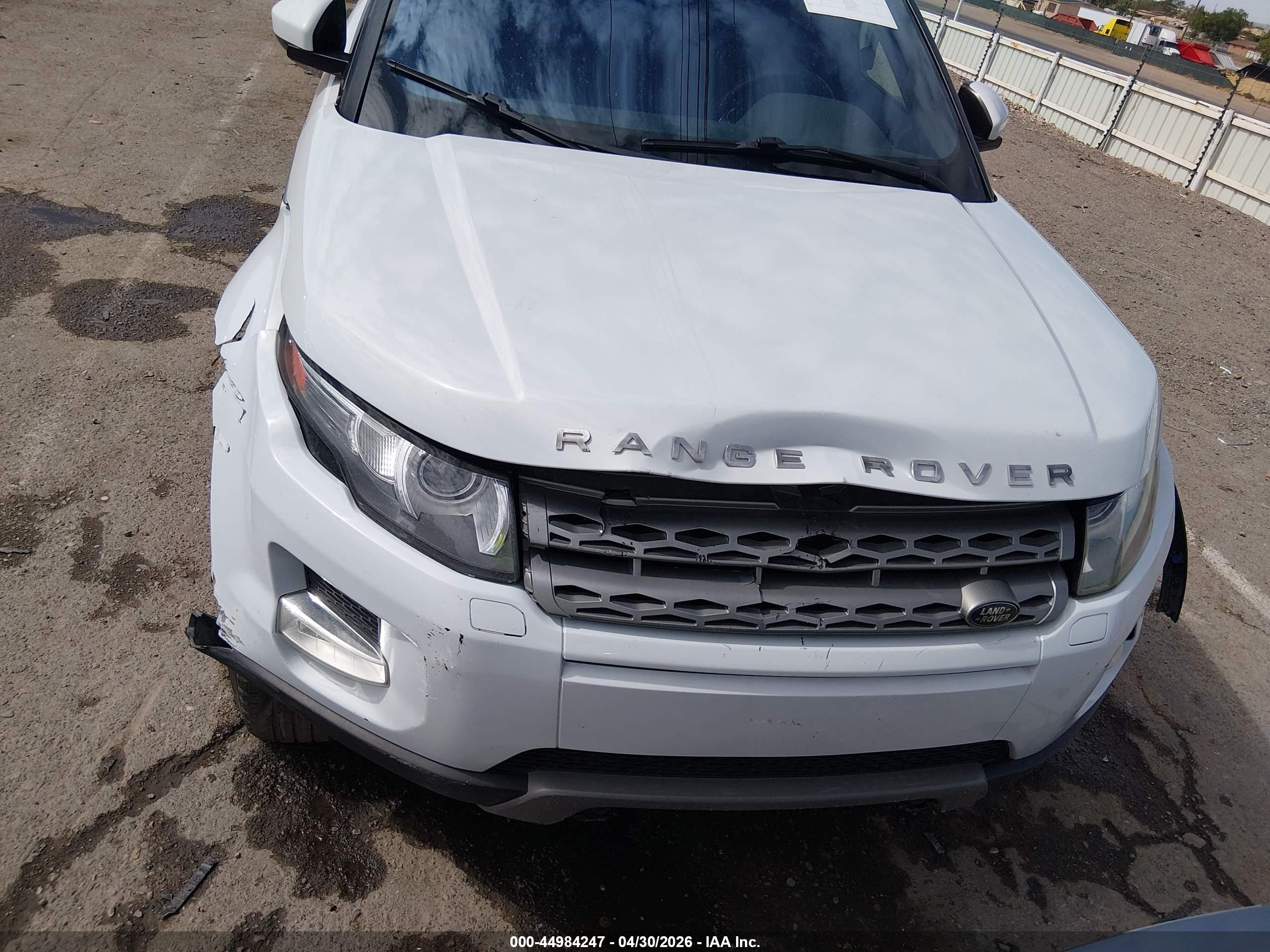 2015 Land Rover Range Rover Evoque Pure White vin: SALVP2BG7FH071397