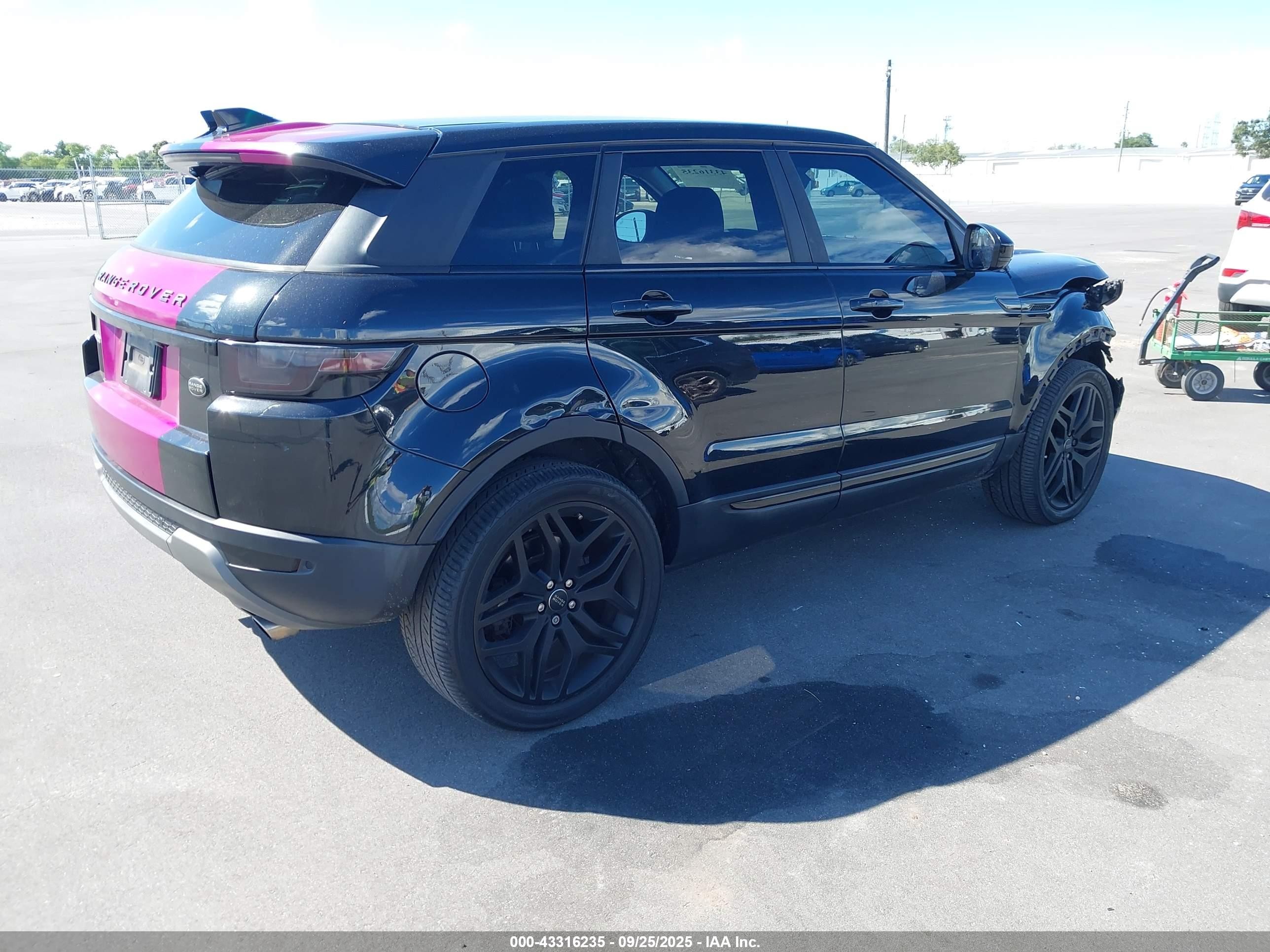 2017 Land Rover Range Rover Evoque Se/se Premium Черный vin: SALVP2BG7HH180851