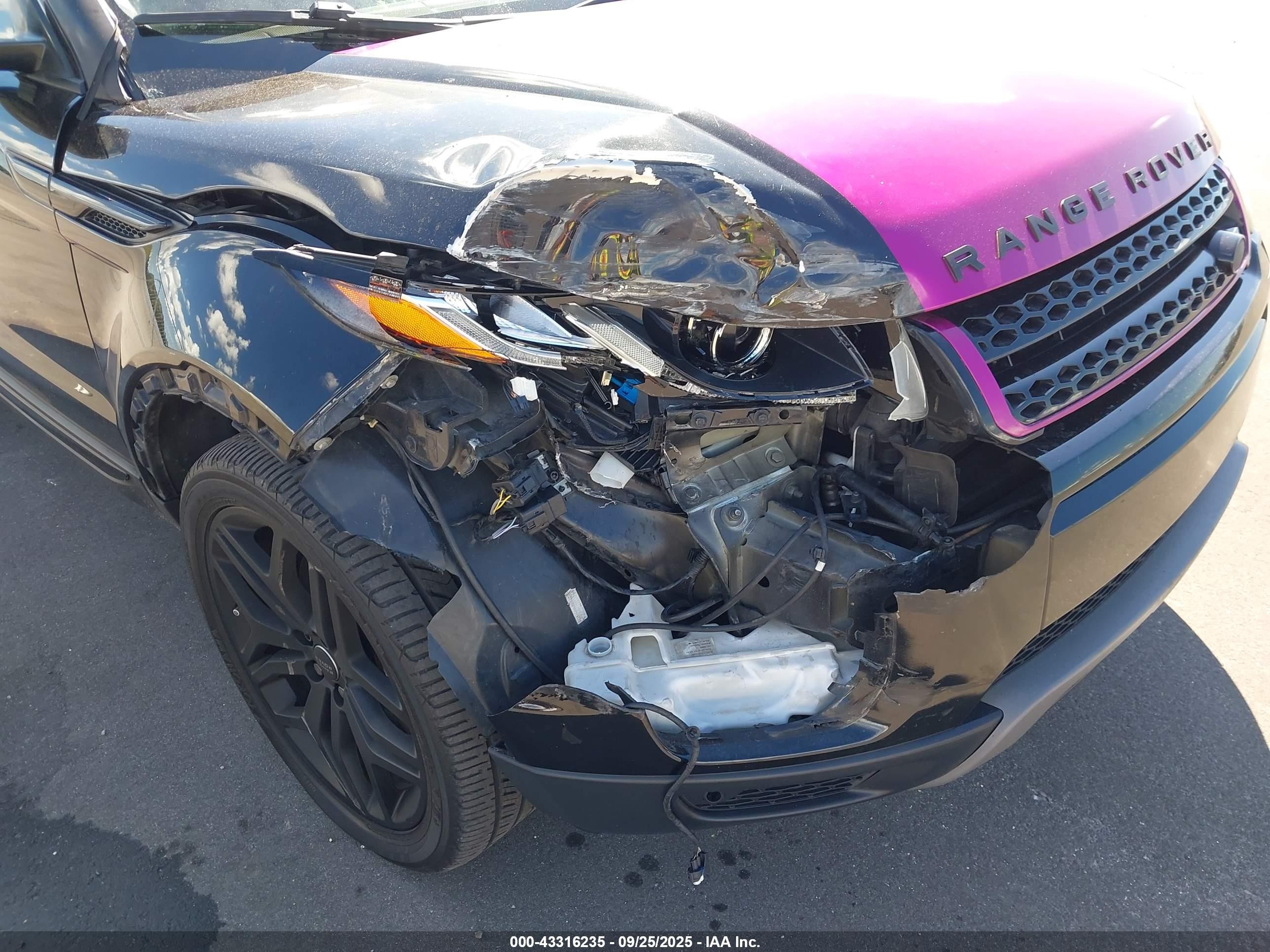 2017 Land Rover Range Rover Evoque Se/se Premium Черный vin: SALVP2BG7HH180851
