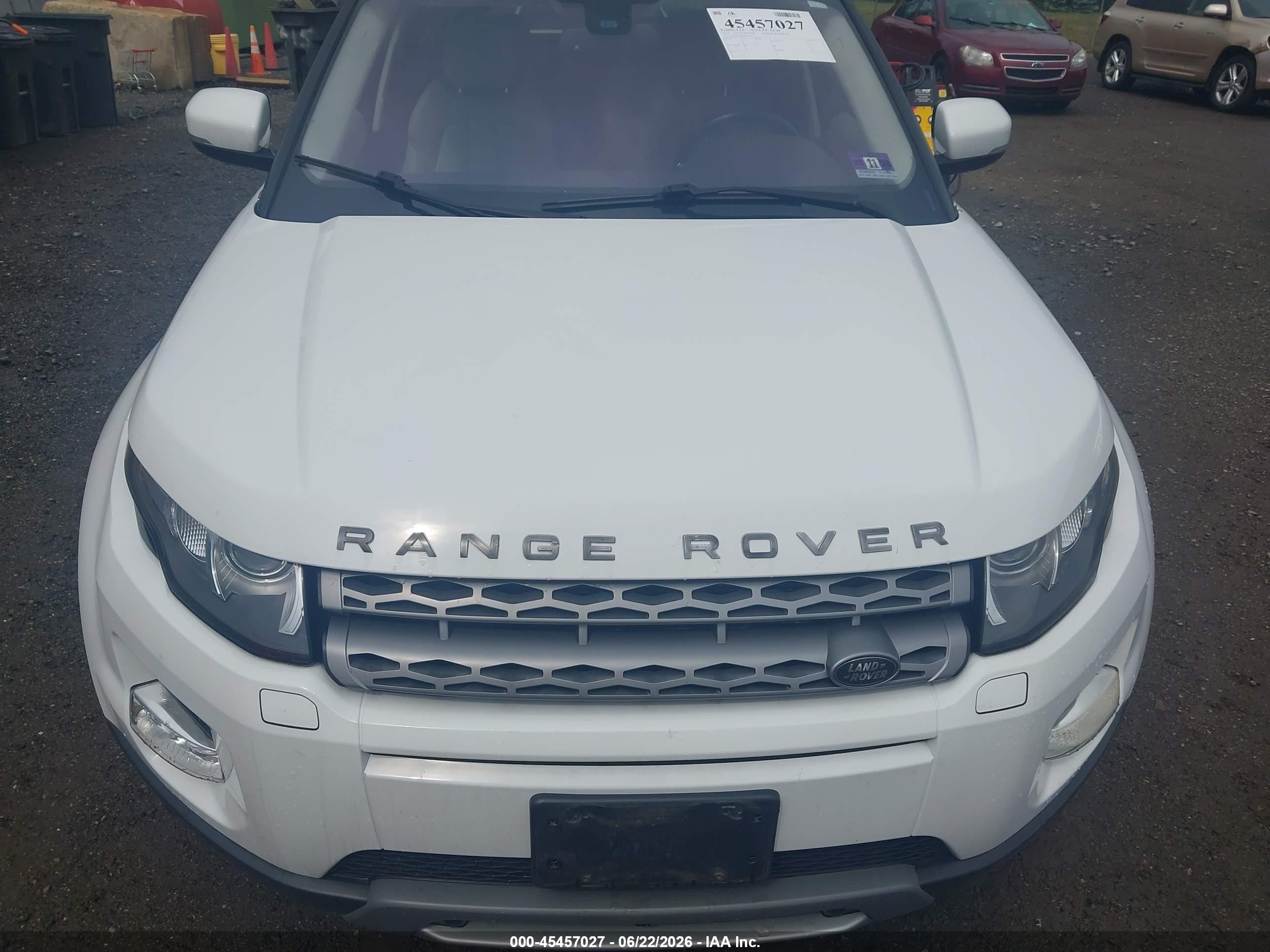 2013 Land Rover Range Rover Evoque Pure White vin: SALVP2BG8DH824397
