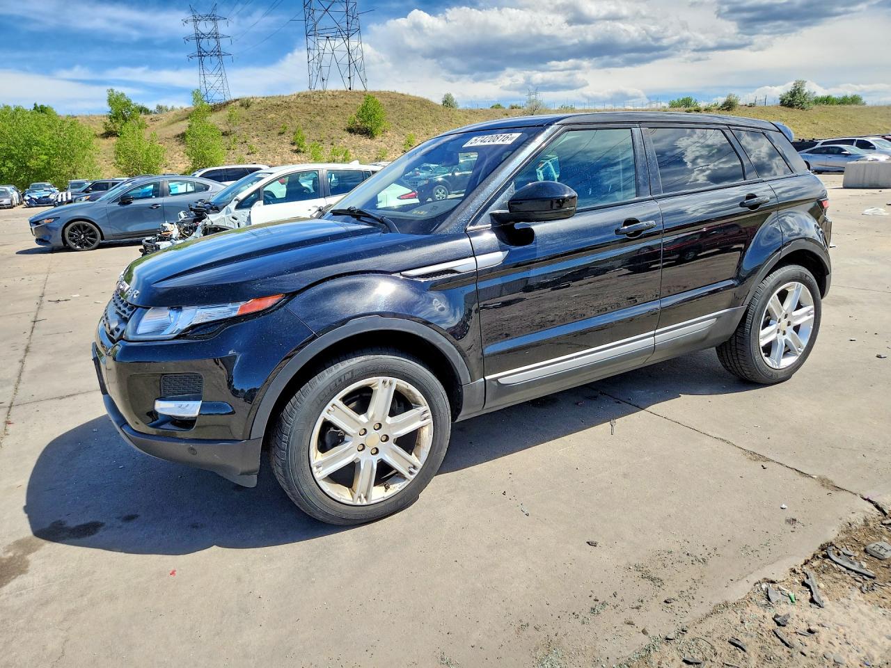 2015 Land Rover Range Rover Evoque Pure Plus Черный vin: SALVP2BG8FH023908