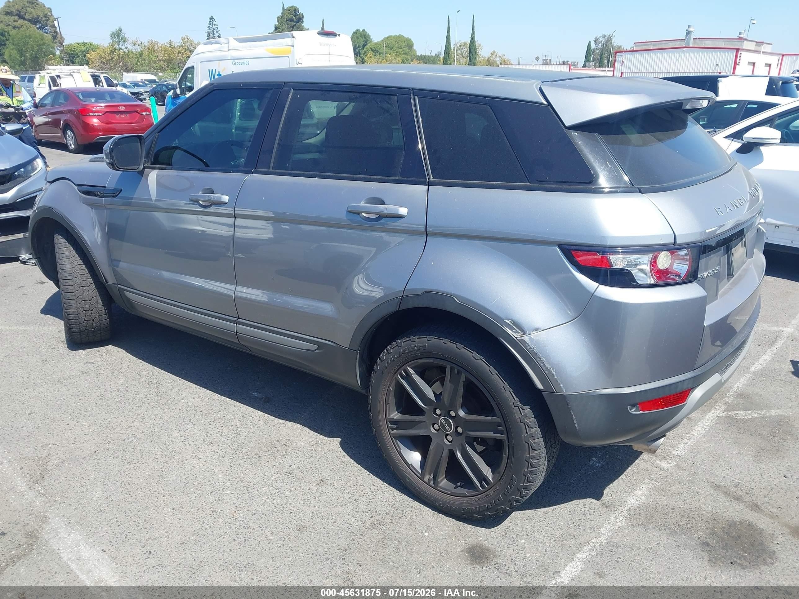 2012 Land Rover Range Rover Evoque Pure Plus Gray vin: SALVP2BG9CH669888