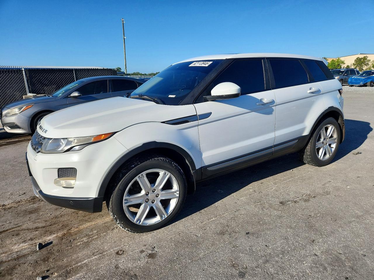 2014 Land Rover Range Rover Evoque Pure Plus White vin: SALVP2BG9EH892077