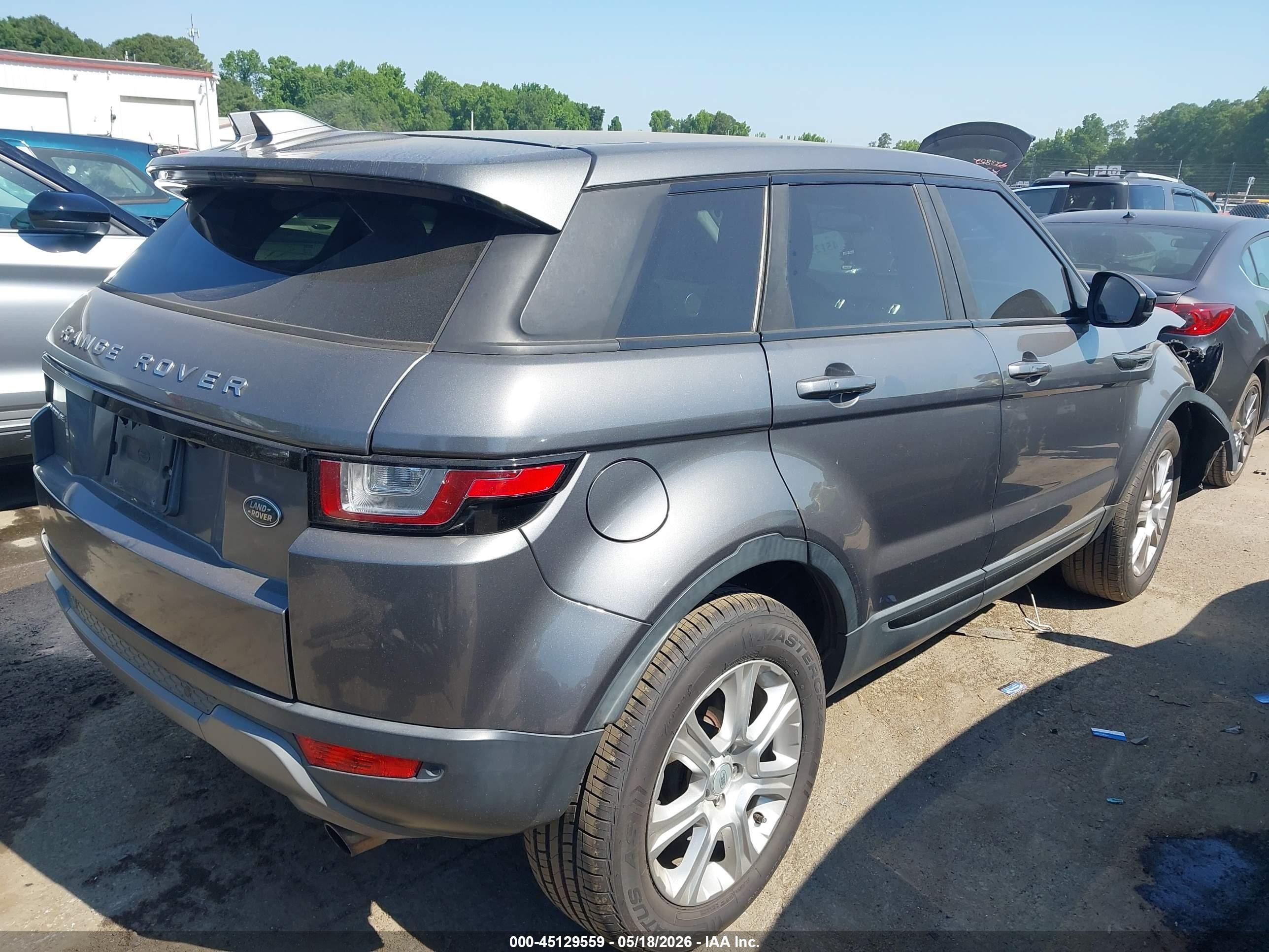 2016 Land Rover Range Rover Evoque Se/se Premium Gray vin: SALVP2BG9GH121167