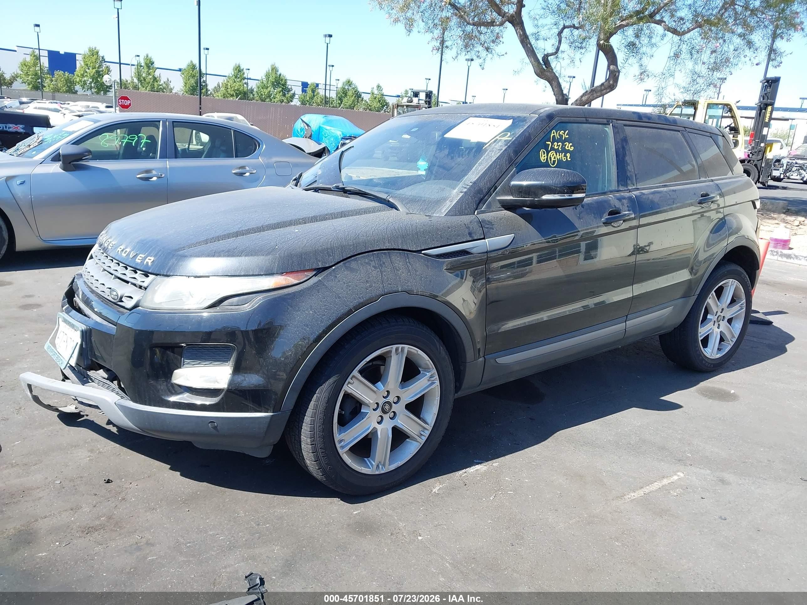 2013 Land Rover Range Rover Evoque Pure Черный vin: SALVP2BGXDH761741