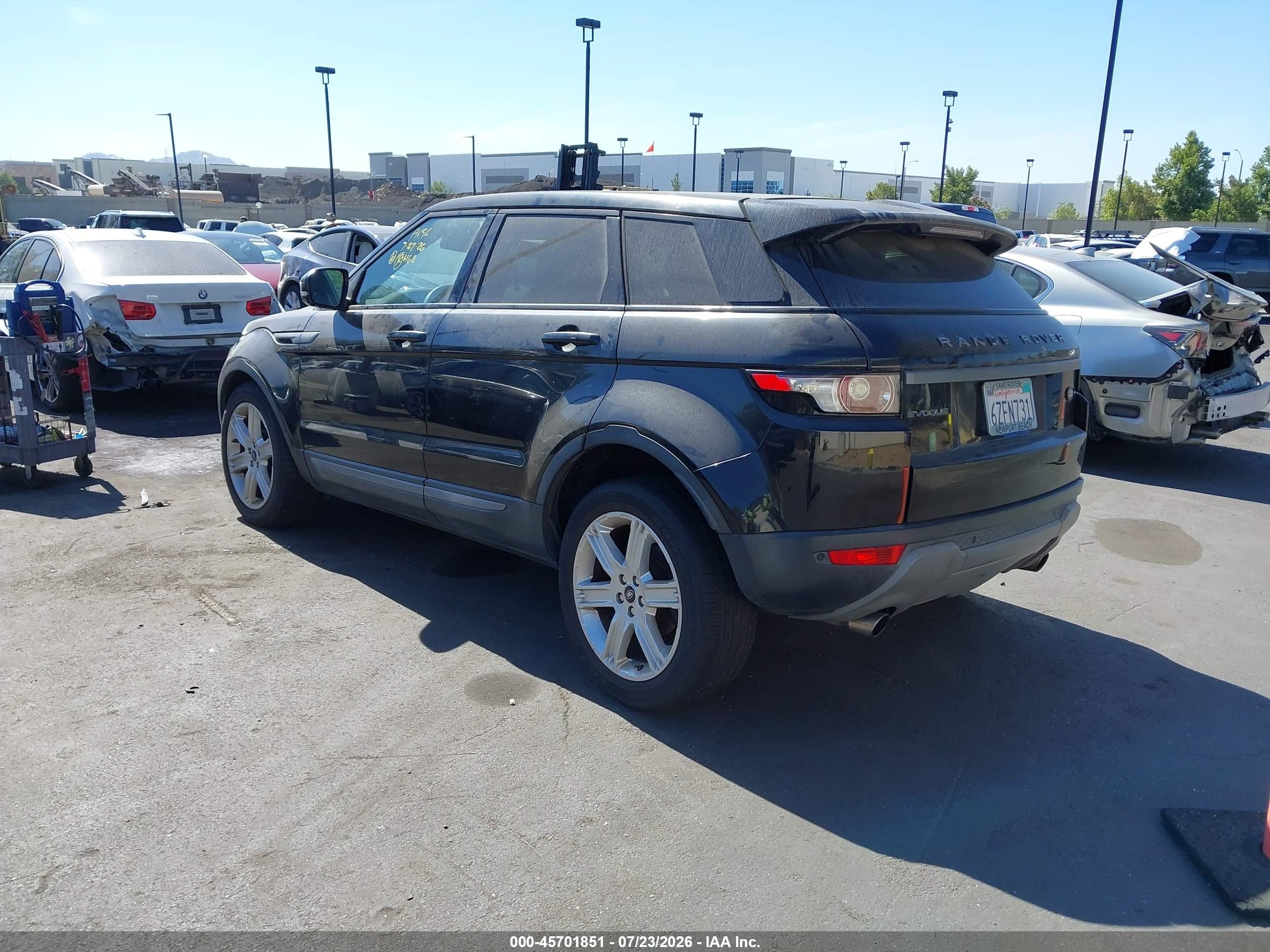 2013 Land Rover Range Rover Evoque Pure Черный vin: SALVP2BGXDH761741