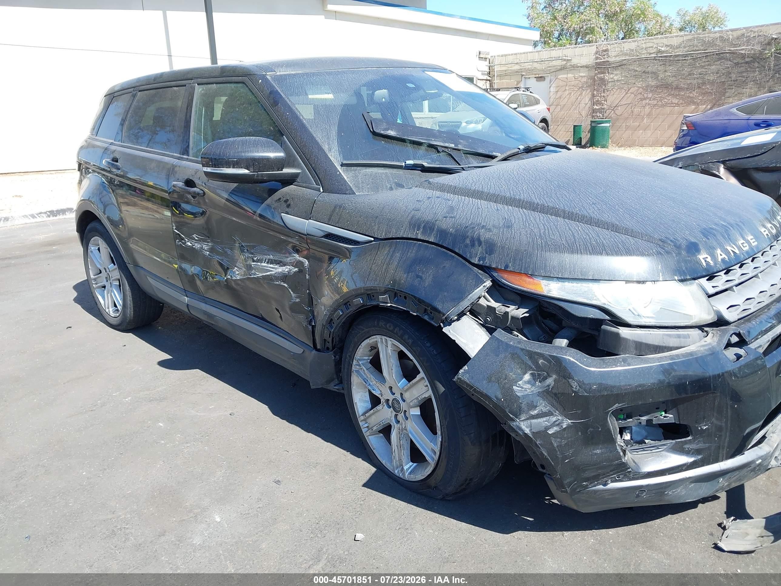 2013 Land Rover Range Rover Evoque Pure Черный vin: SALVP2BGXDH761741