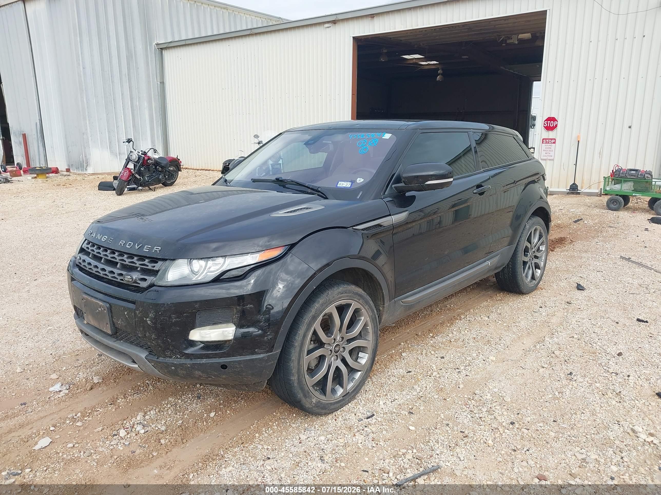 2013 Land Rover Range Rover Evoque Pure Plus Black vin: SALVR1BG4DH709882
