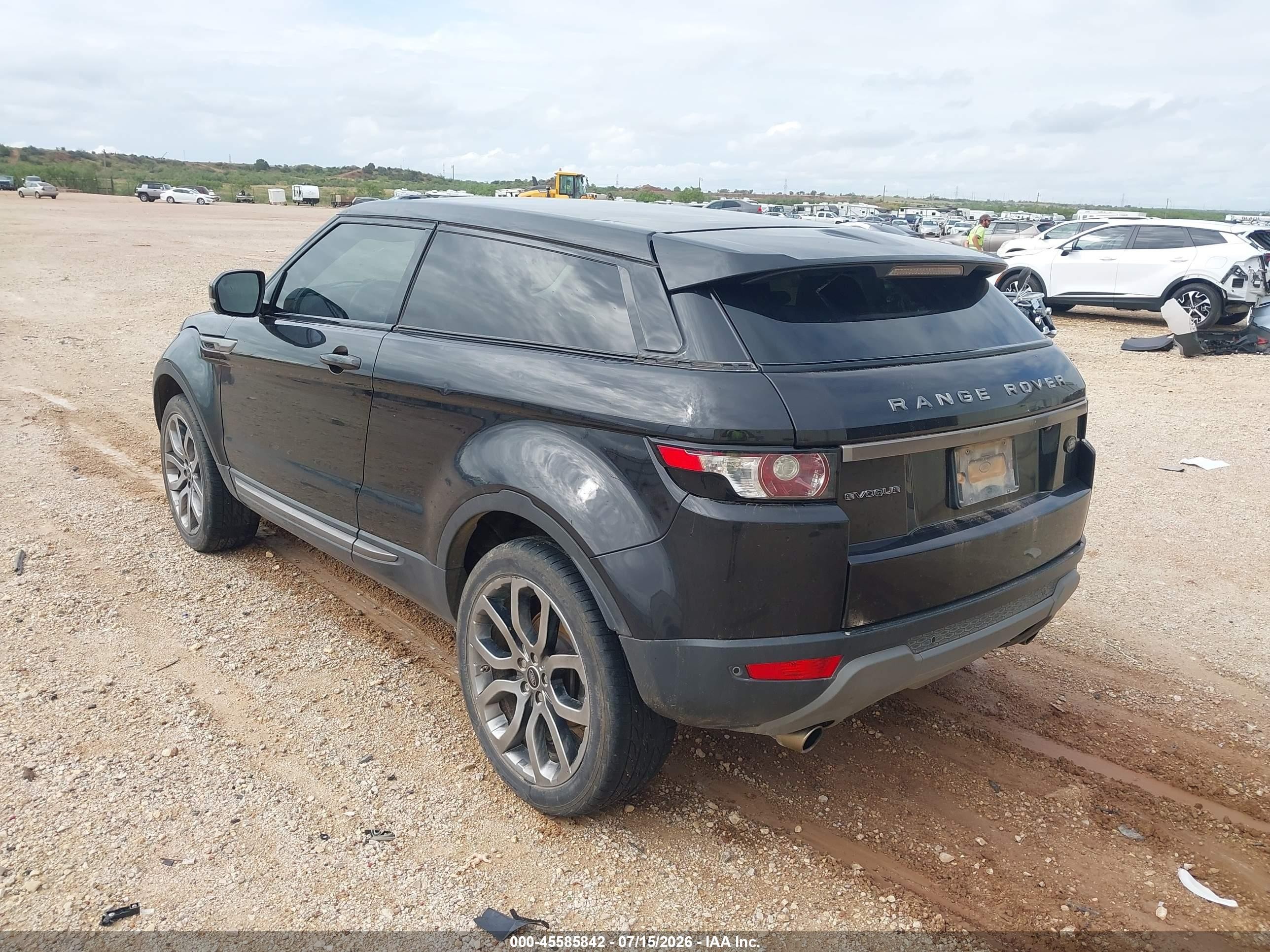 2013 Land Rover Range Rover Evoque Pure Plus Black vin: SALVR1BG4DH709882