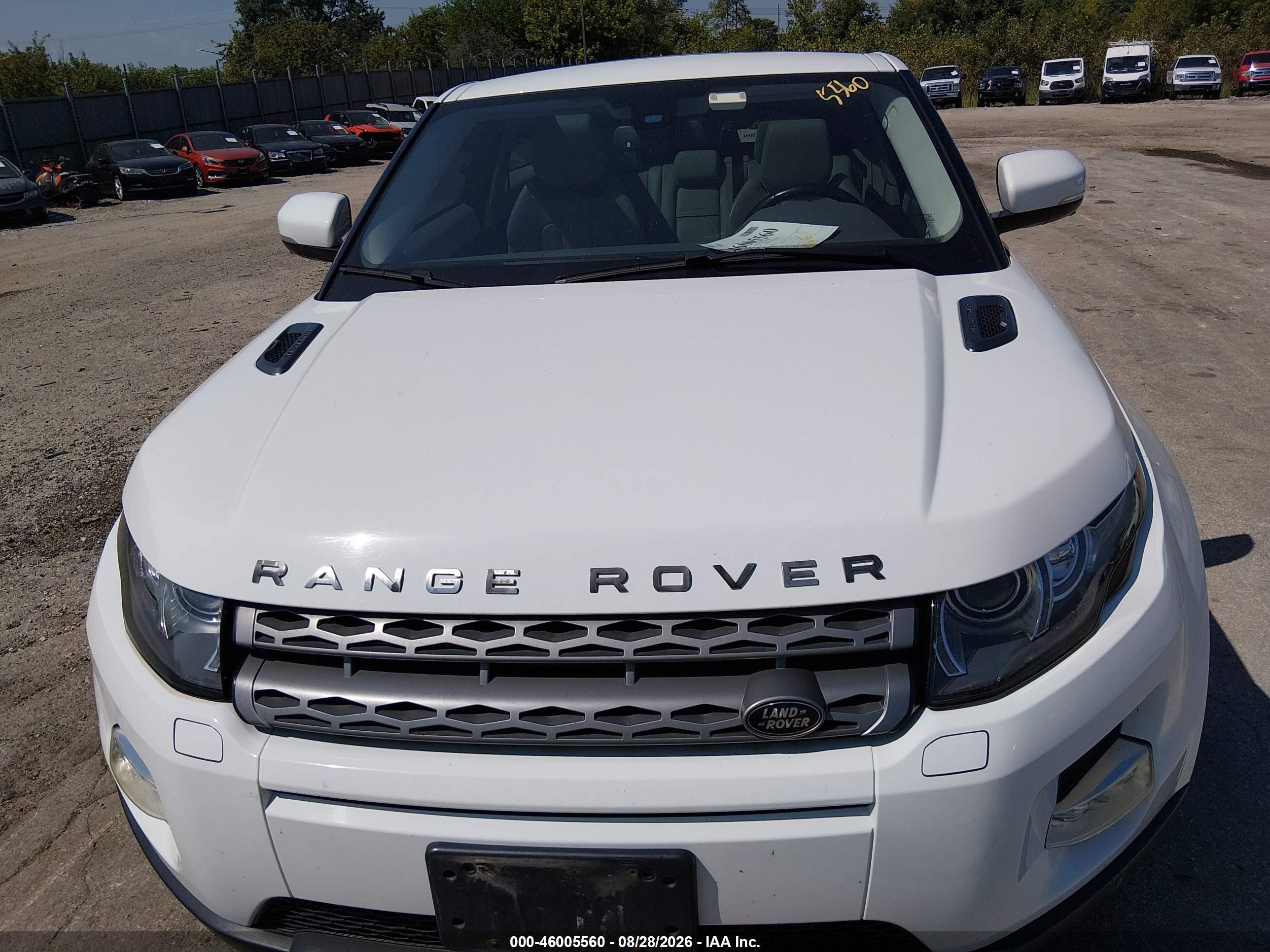 2013 Land Rover Range Rover Evoque Pure Plus White vin: SALVR1BG4DH711762