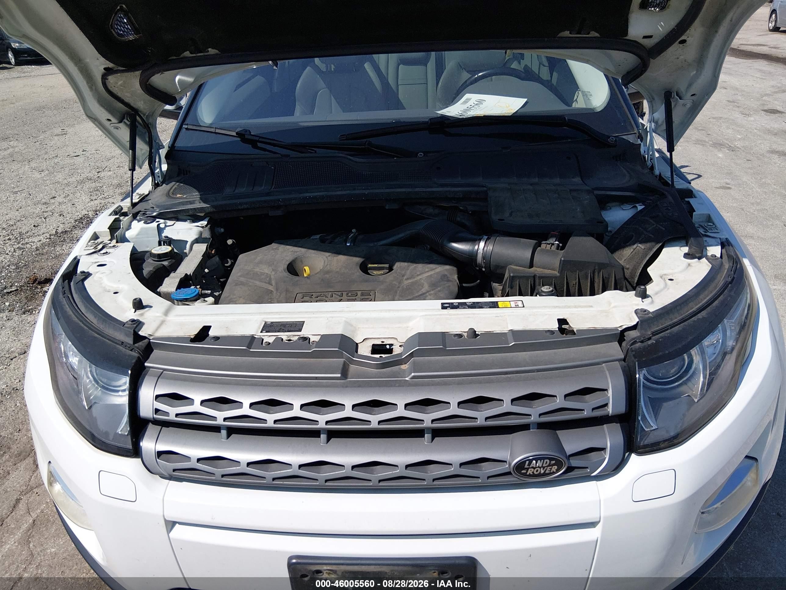 2013 Land Rover Range Rover Evoque Pure Plus White vin: SALVR1BG4DH711762