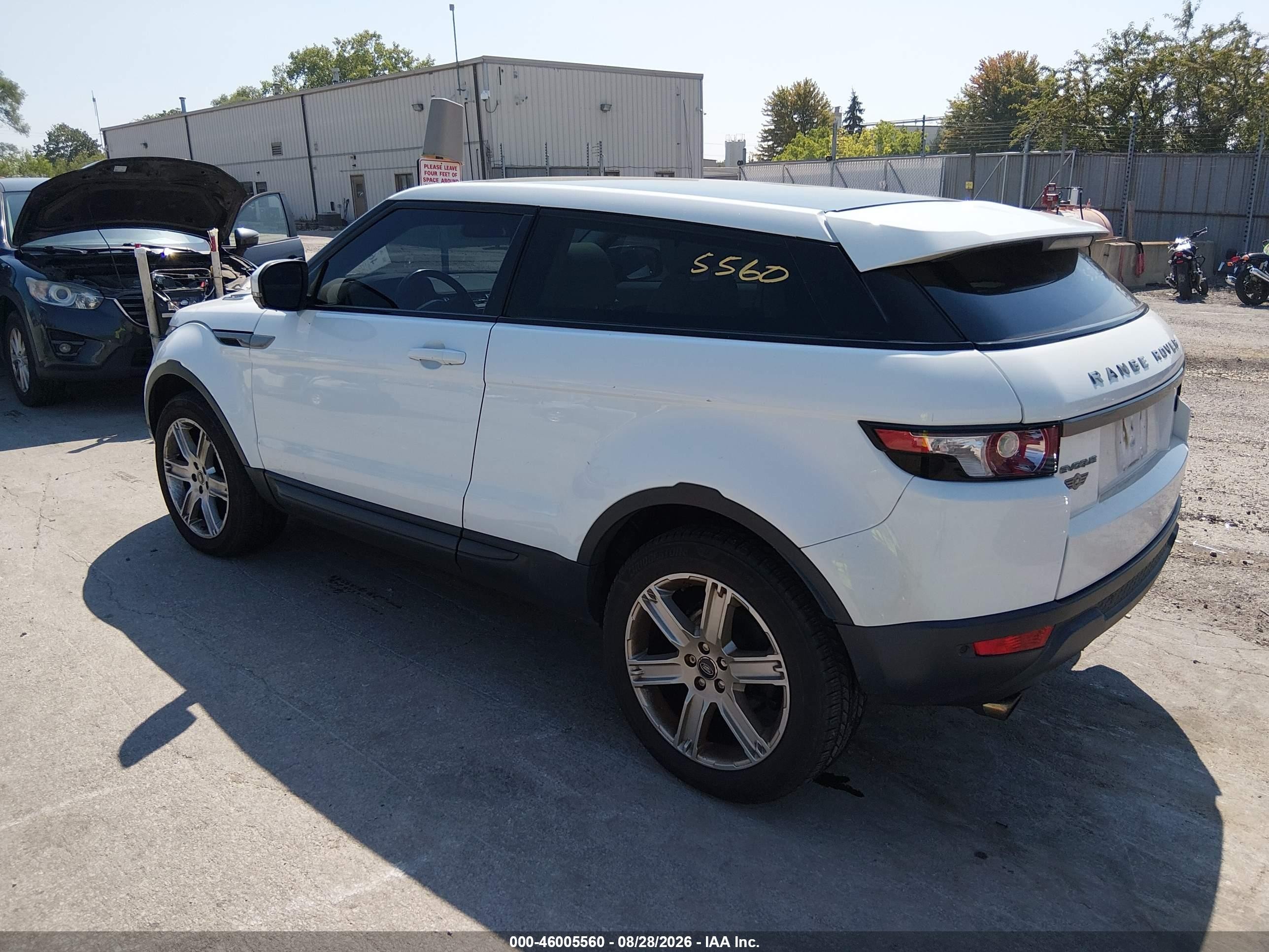 2013 Land Rover Range Rover Evoque Pure Plus White vin: SALVR1BG4DH711762