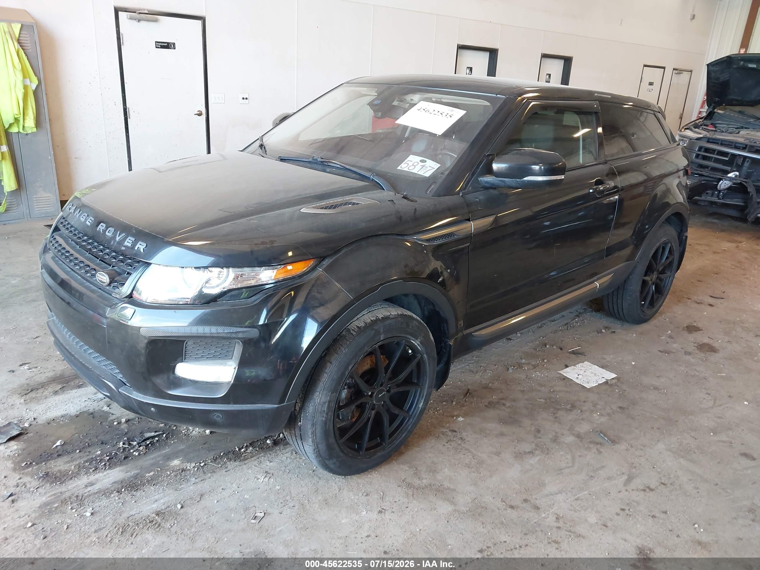 2013 Land Rover Range Rover Evoque Pure Plus Black vin: SALVR1BG7DH785662