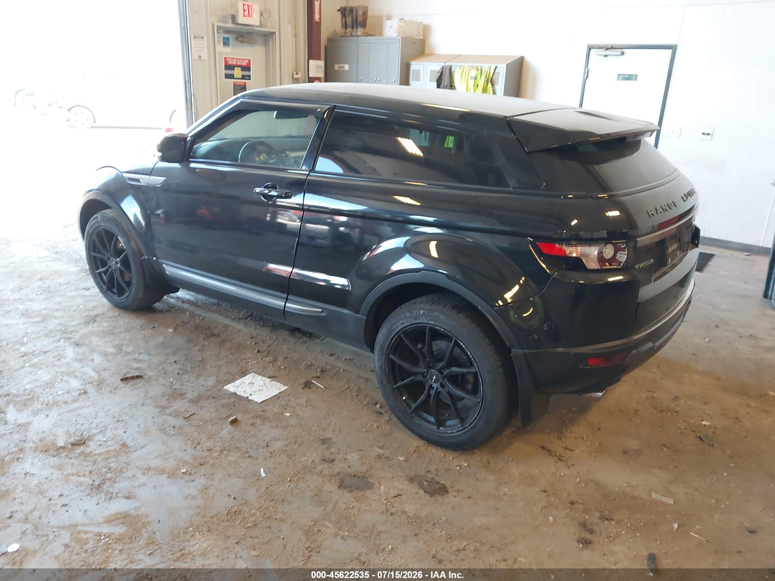 2013 Land Rover Range Rover Evoque Pure Plus Black vin: SALVR1BG7DH785662