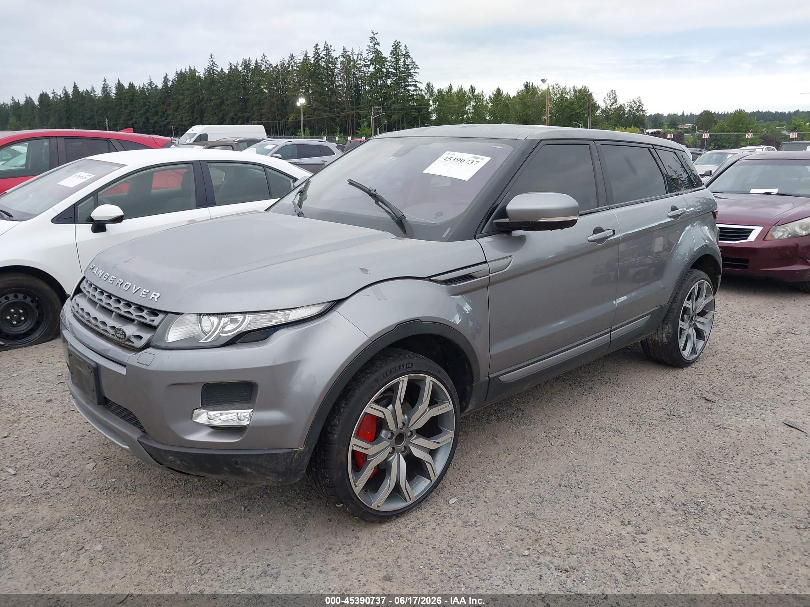 2013 Land Rover Range Rover Evoque Pure Gray vin: SALVR2BG2DH800834