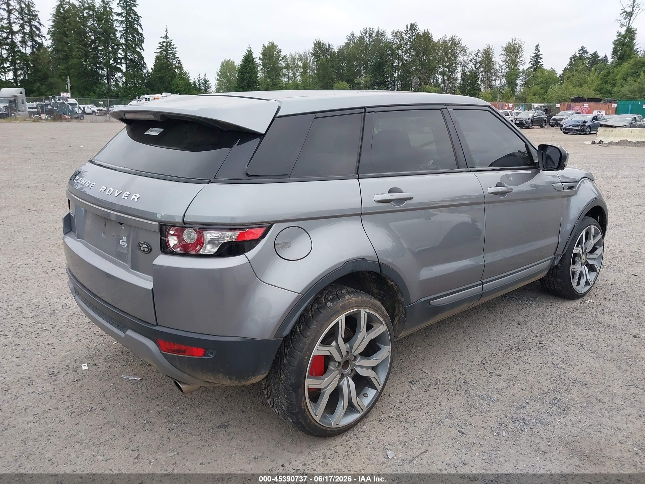 2013 Land Rover Range Rover Evoque Pure Gray vin: SALVR2BG2DH800834