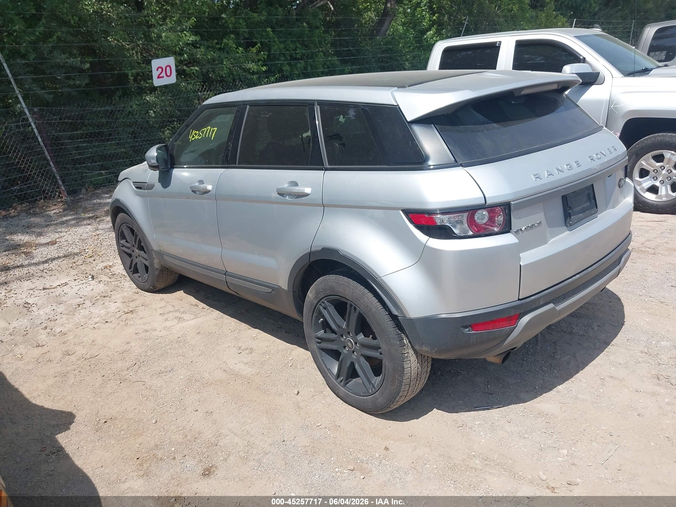 2013 Land Rover Range Rover Evoque Pure Серебряный vin: SALVR2BG2DH848155