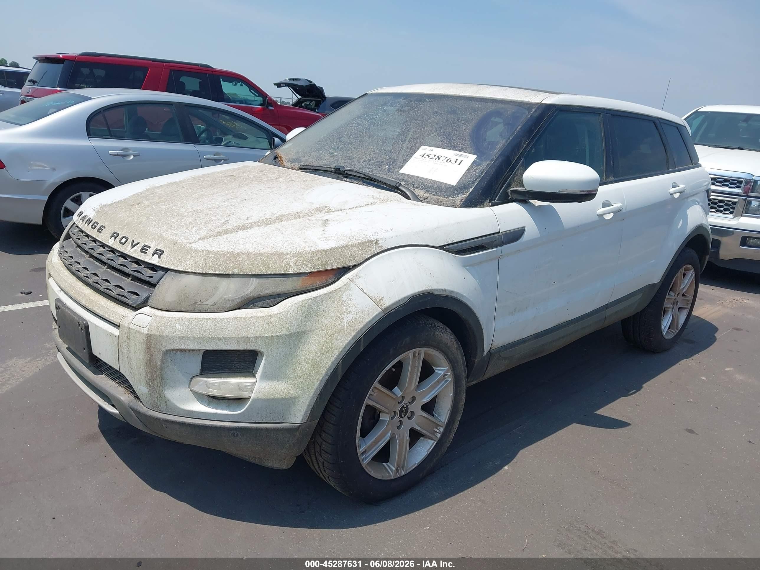 2012 Land Rover Range Rover Evoque Pure Plus White vin: SALVR2BG3CH630093