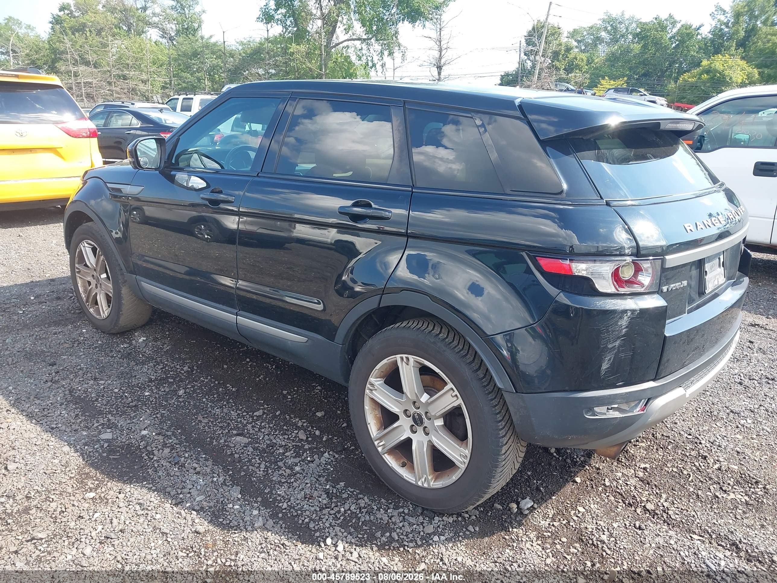 2012 Land Rover Range Rover Evoque Pure Plus Black vin: SALVR2BG3CH664454