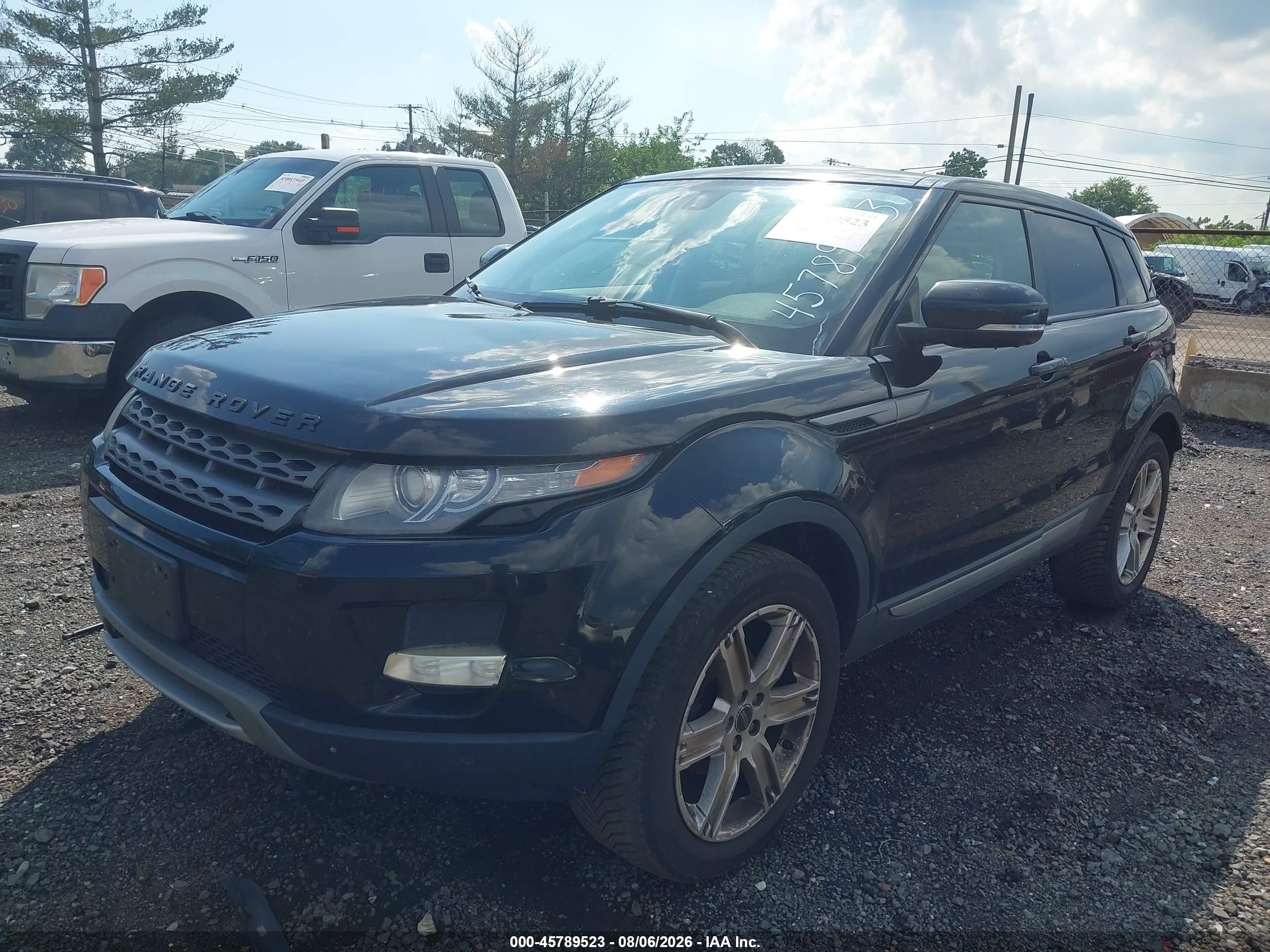2012 Land Rover Range Rover Evoque Pure Plus Black vin: SALVR2BG3CH664454