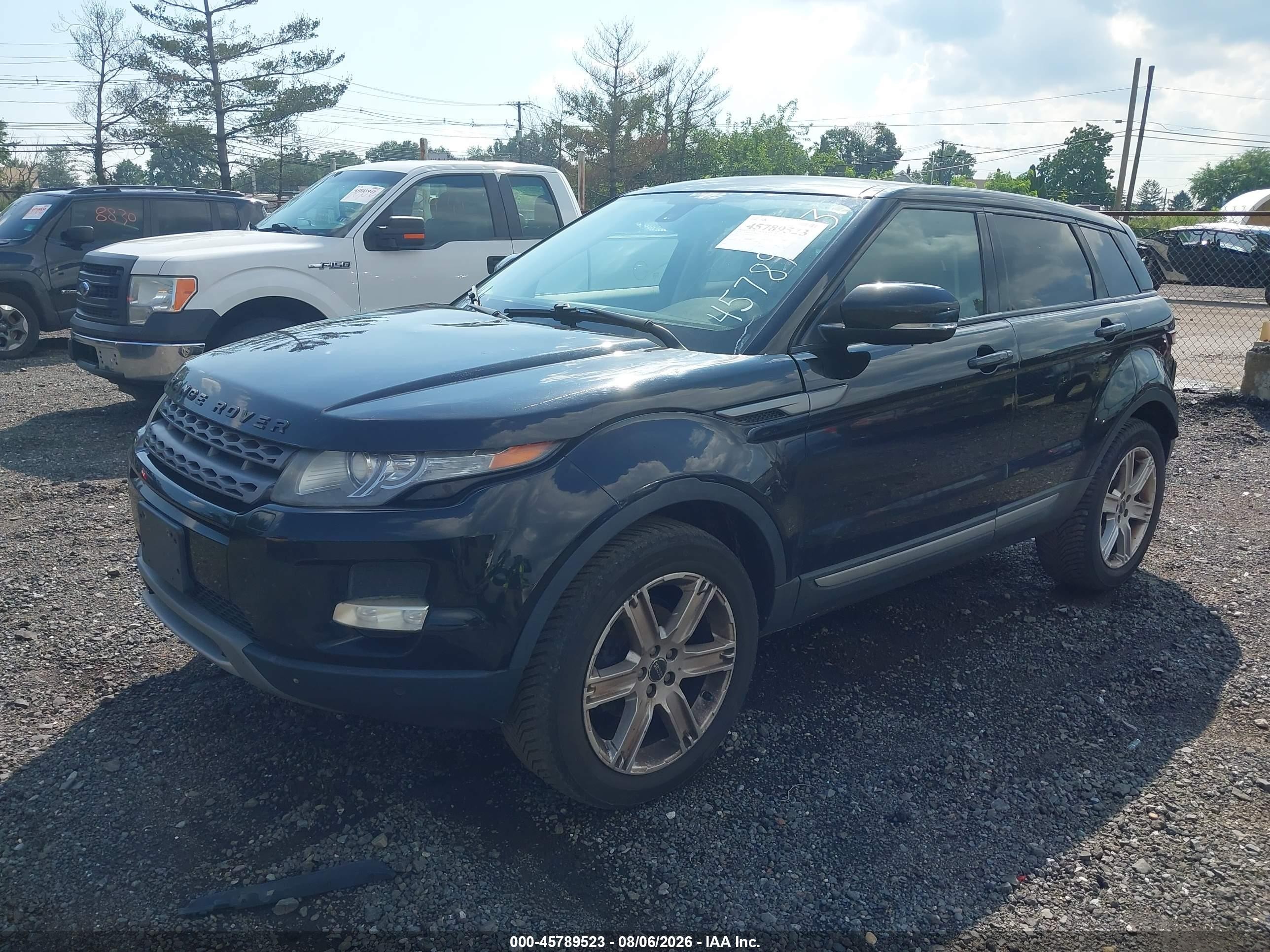 2012 Land Rover Range Rover Evoque Pure Plus Black vin: SALVR2BG3CH664454