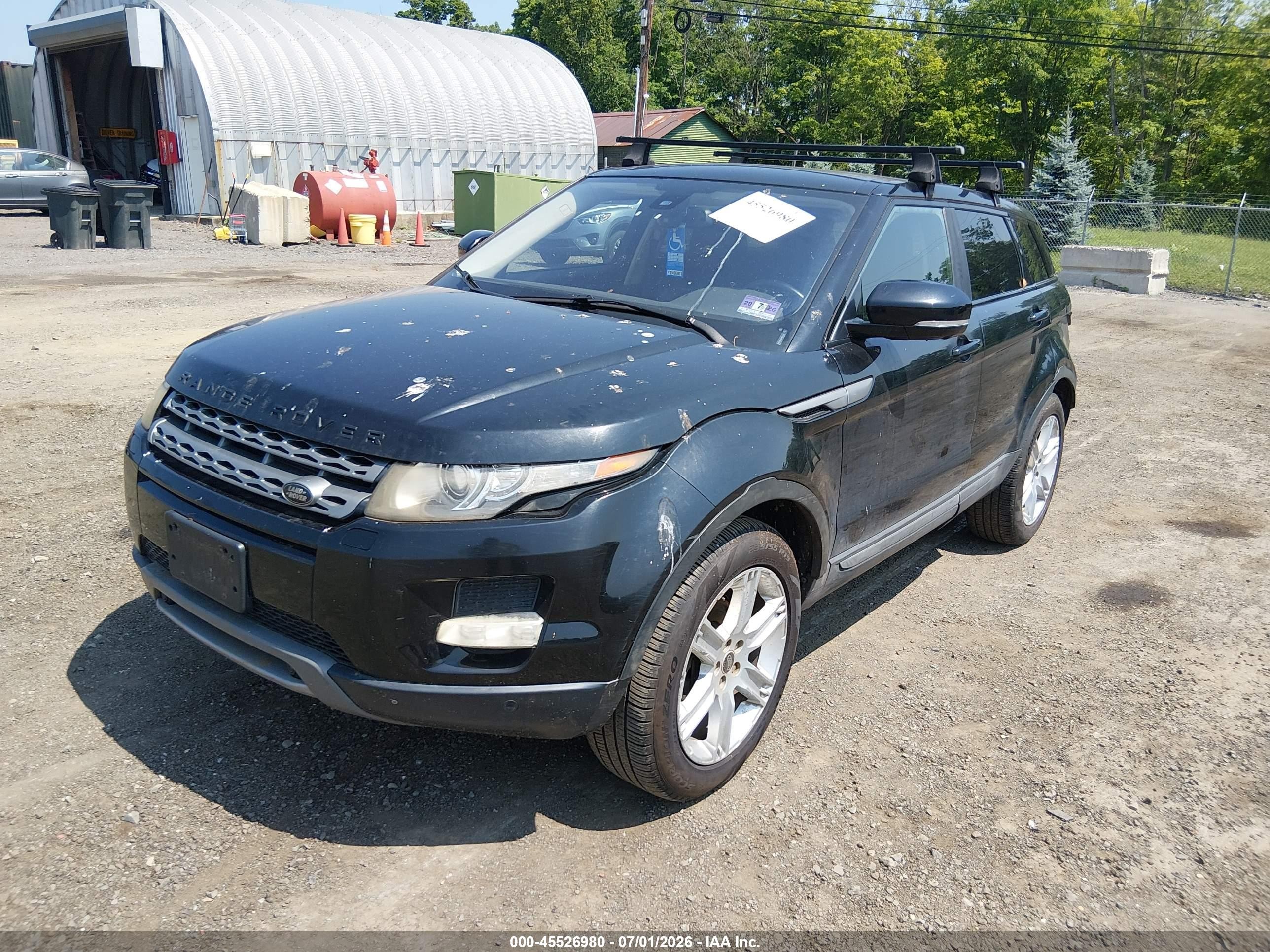 2013 Land Rover Range Rover Evoque Pure Черный vin: SALVR2BG3DH807260