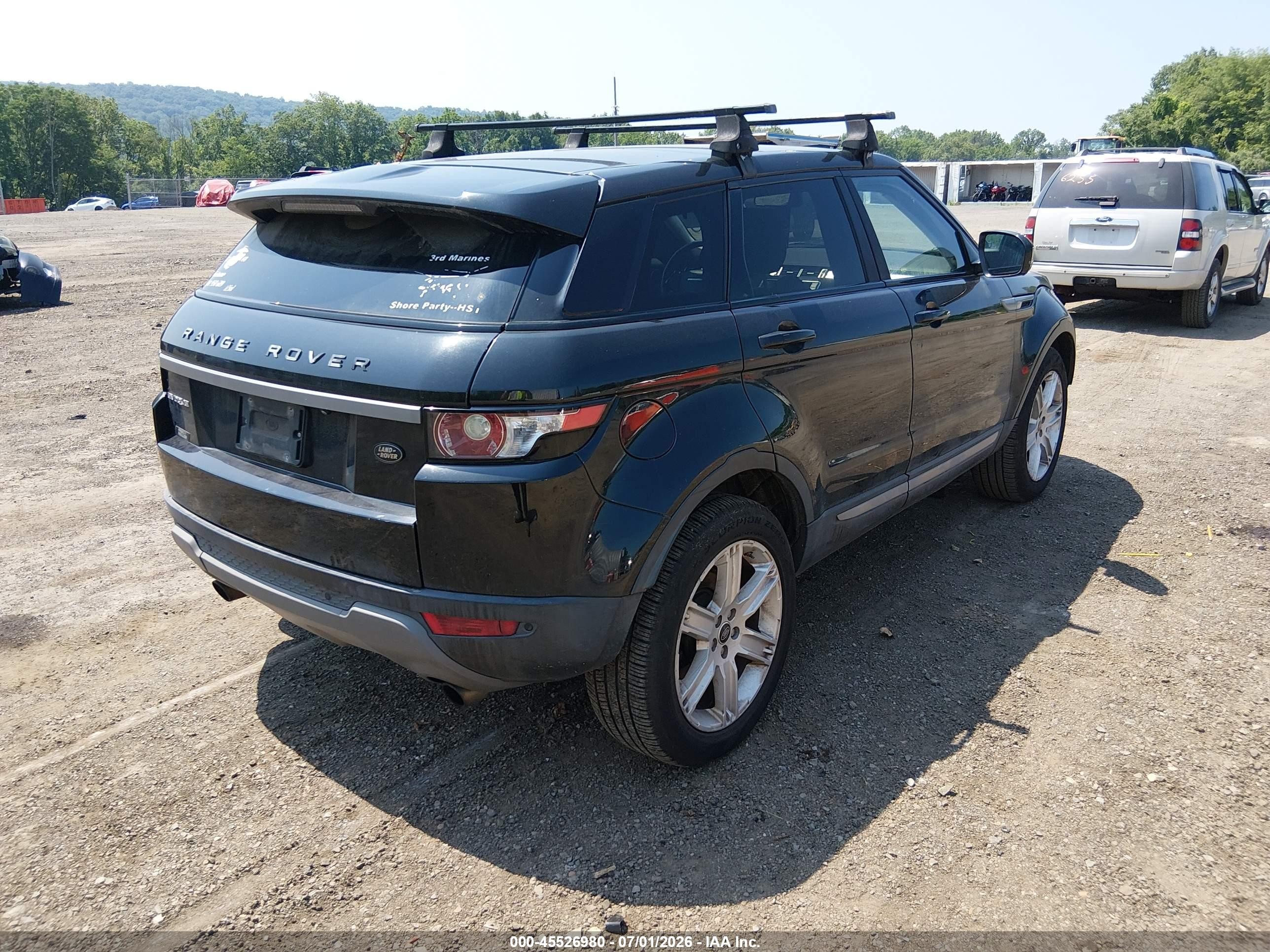 2013 Land Rover Range Rover Evoque Pure Черный vin: SALVR2BG3DH807260