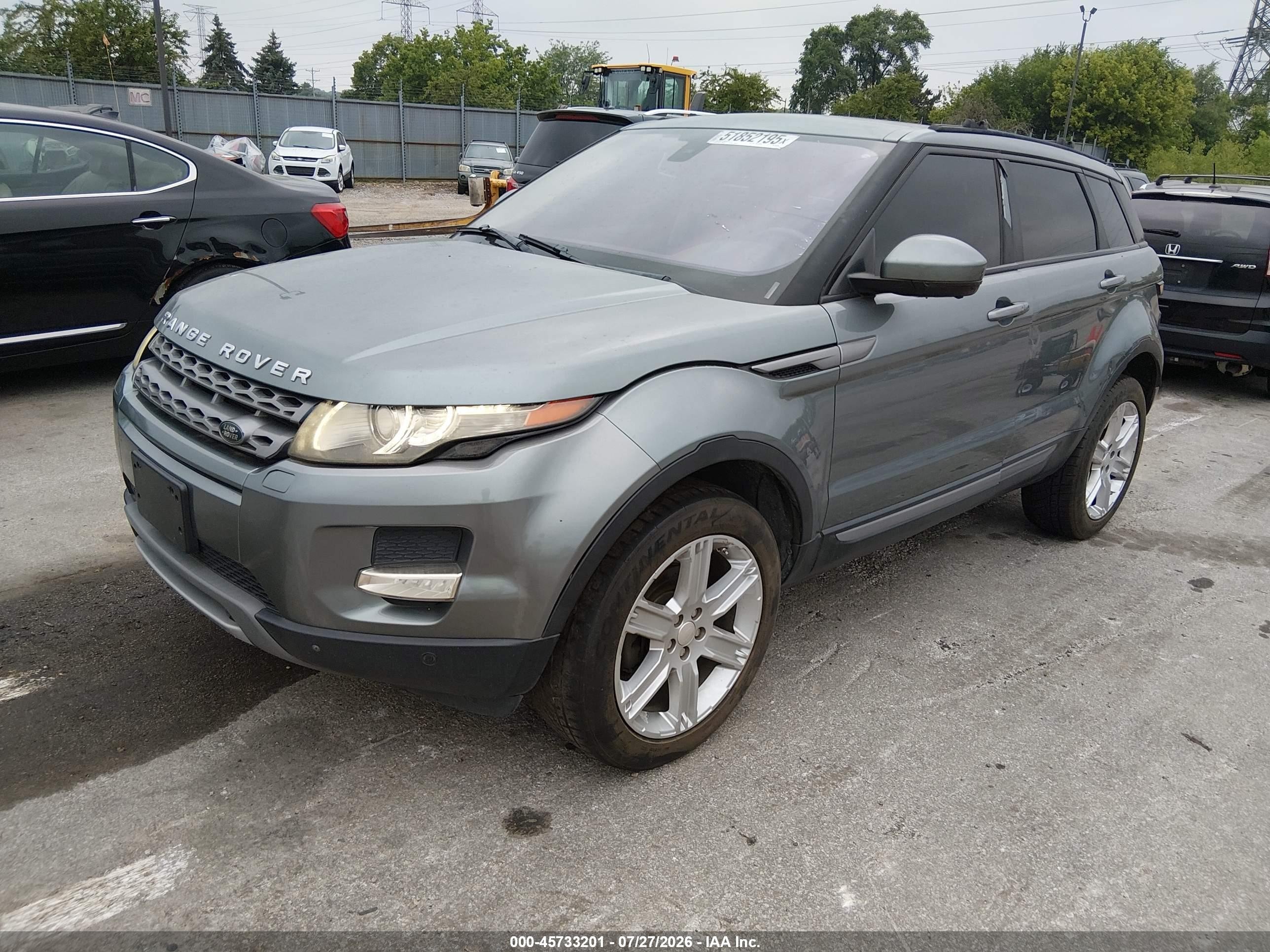 2015 Land Rover Range Rover Evoque Pure Gray vin: SALVR2BG3FH021719
