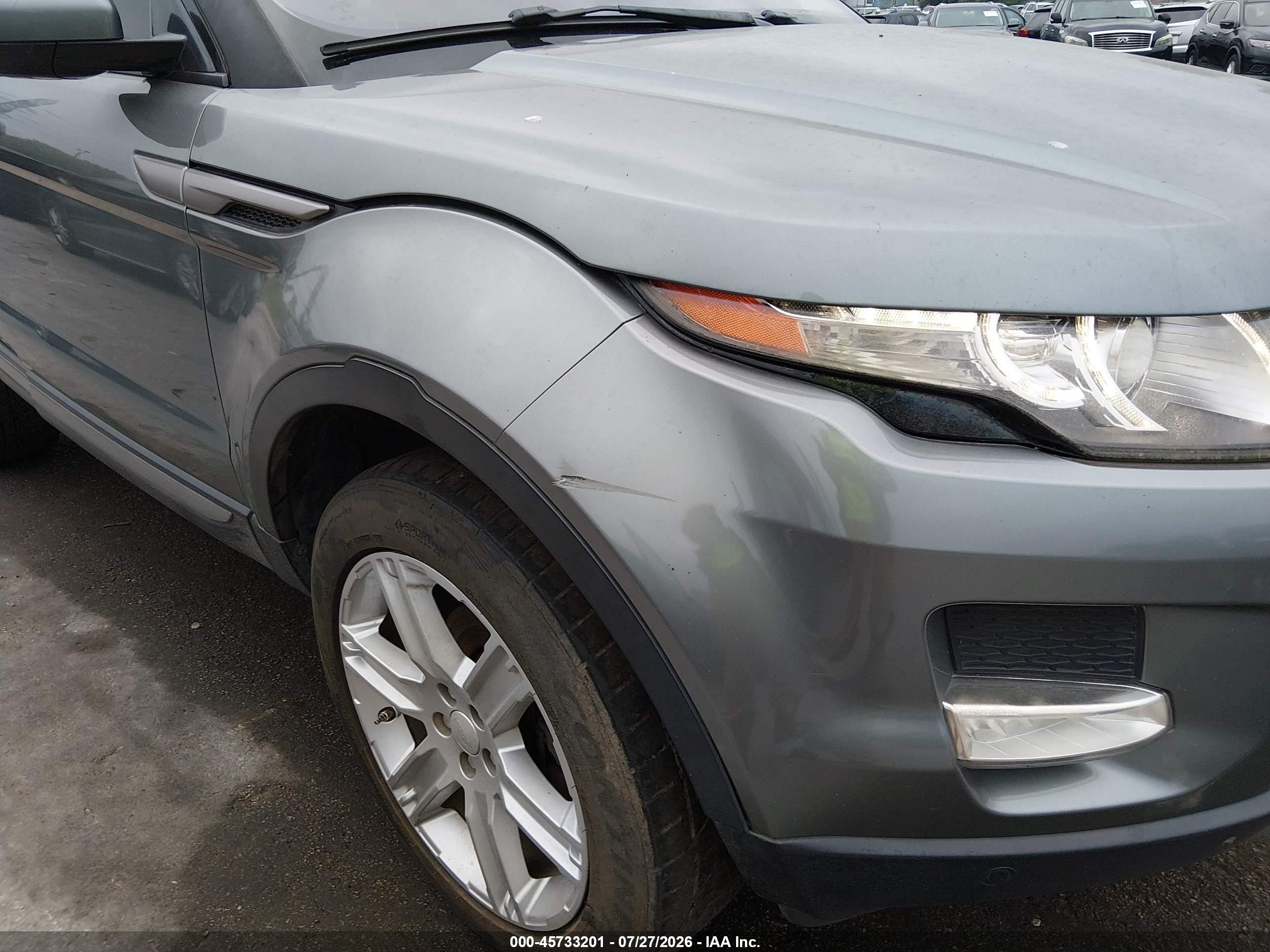 2015 Land Rover Range Rover Evoque Pure Gray vin: SALVR2BG3FH021719