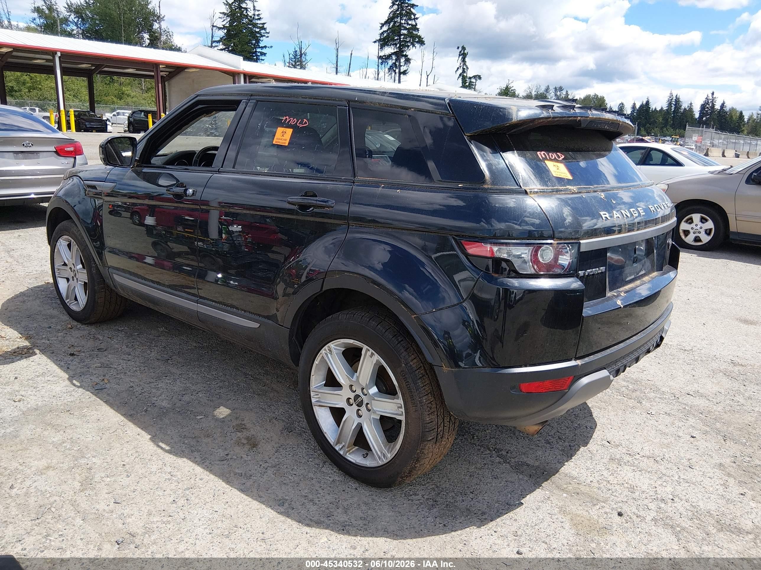 2012 Land Rover Range Rover Evoque   Black vin: SALVR2BG5CH617569
