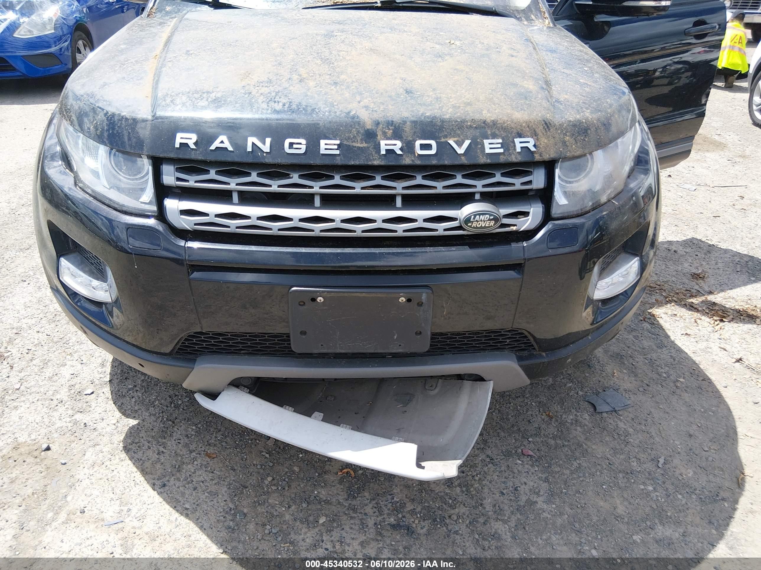 2012 Land Rover Range Rover Evoque   Black vin: SALVR2BG5CH617569