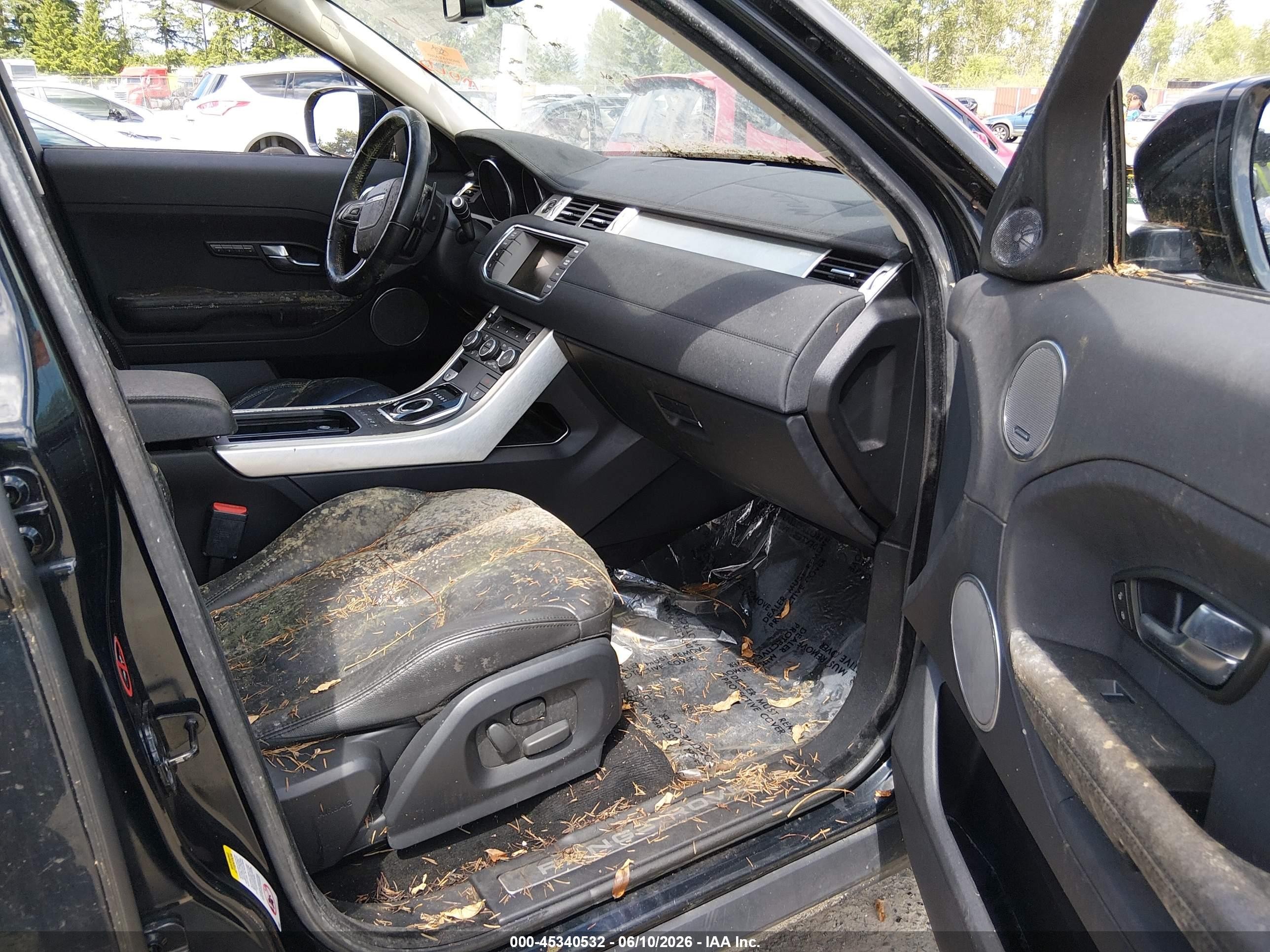 2012 Land Rover Range Rover Evoque   Black vin: SALVR2BG5CH617569