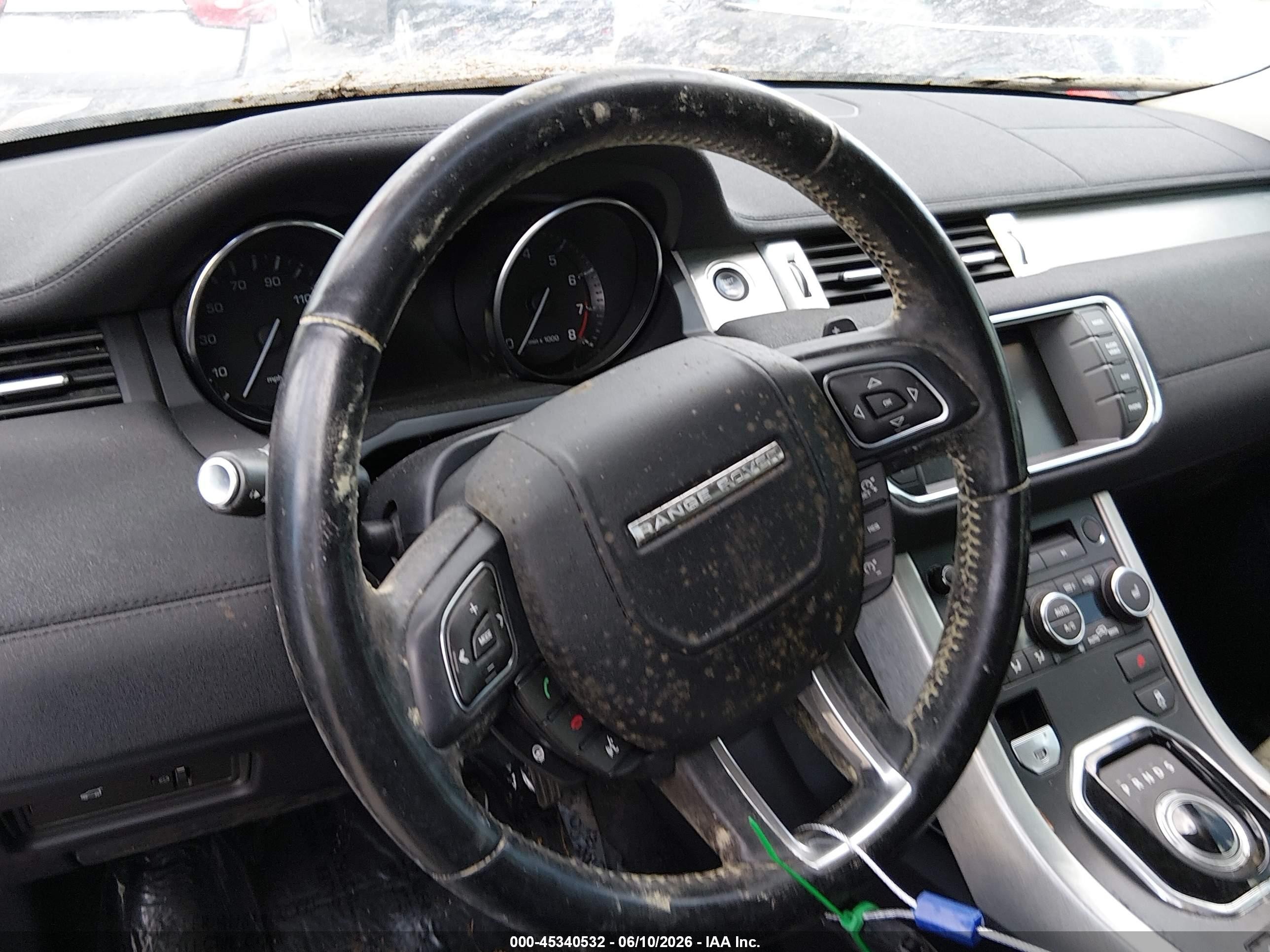2012 Land Rover Range Rover Evoque   Black vin: SALVR2BG5CH617569