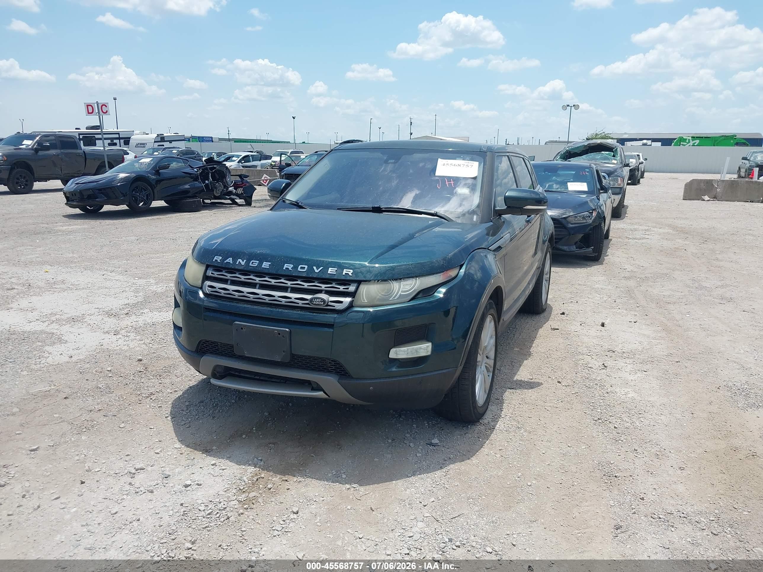 2013 Land Rover Range Rover Evoque Pure Green vin: SALVR2BG5DH847467