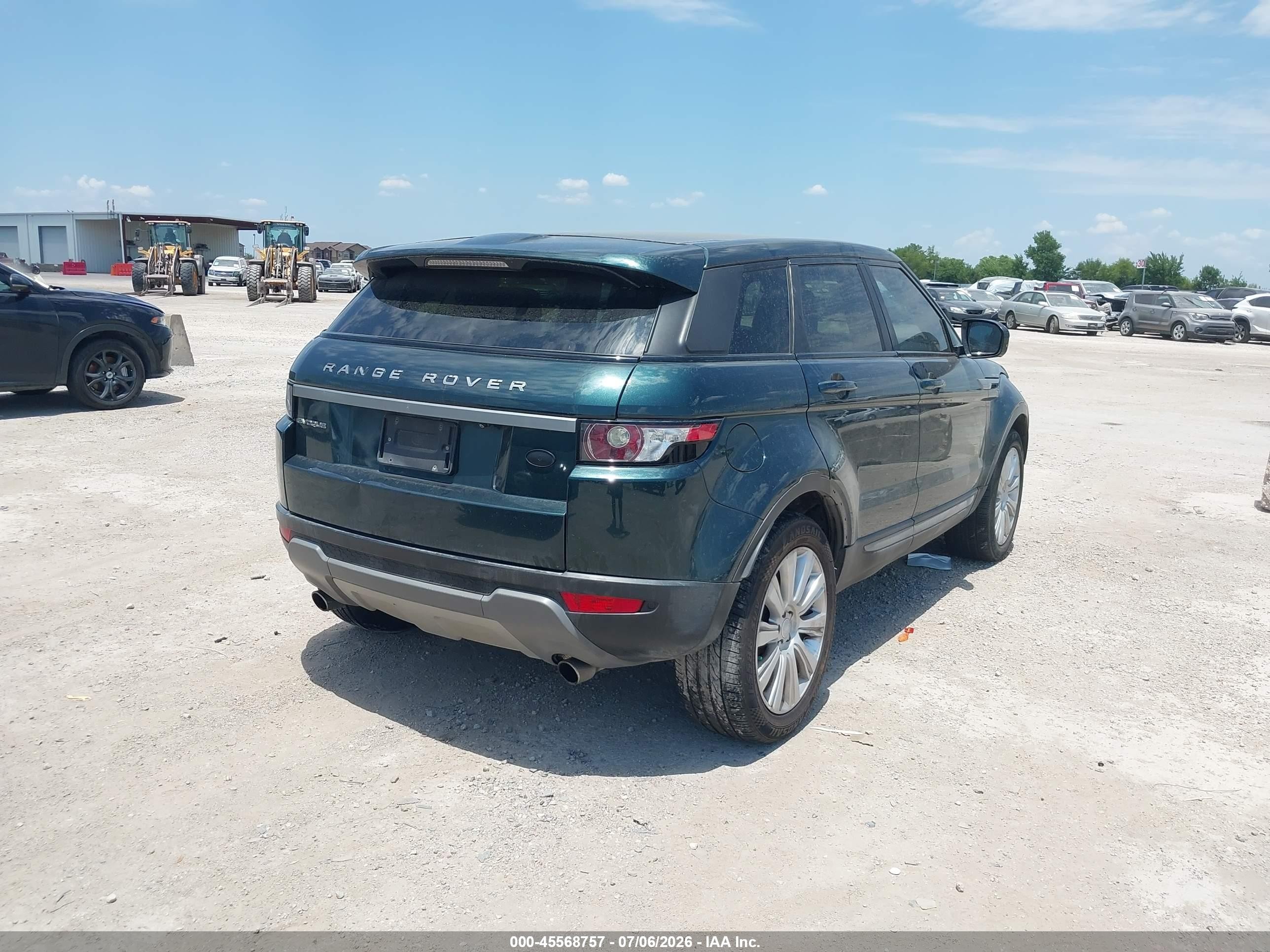 2013 Land Rover Range Rover Evoque Pure Green vin: SALVR2BG5DH847467
