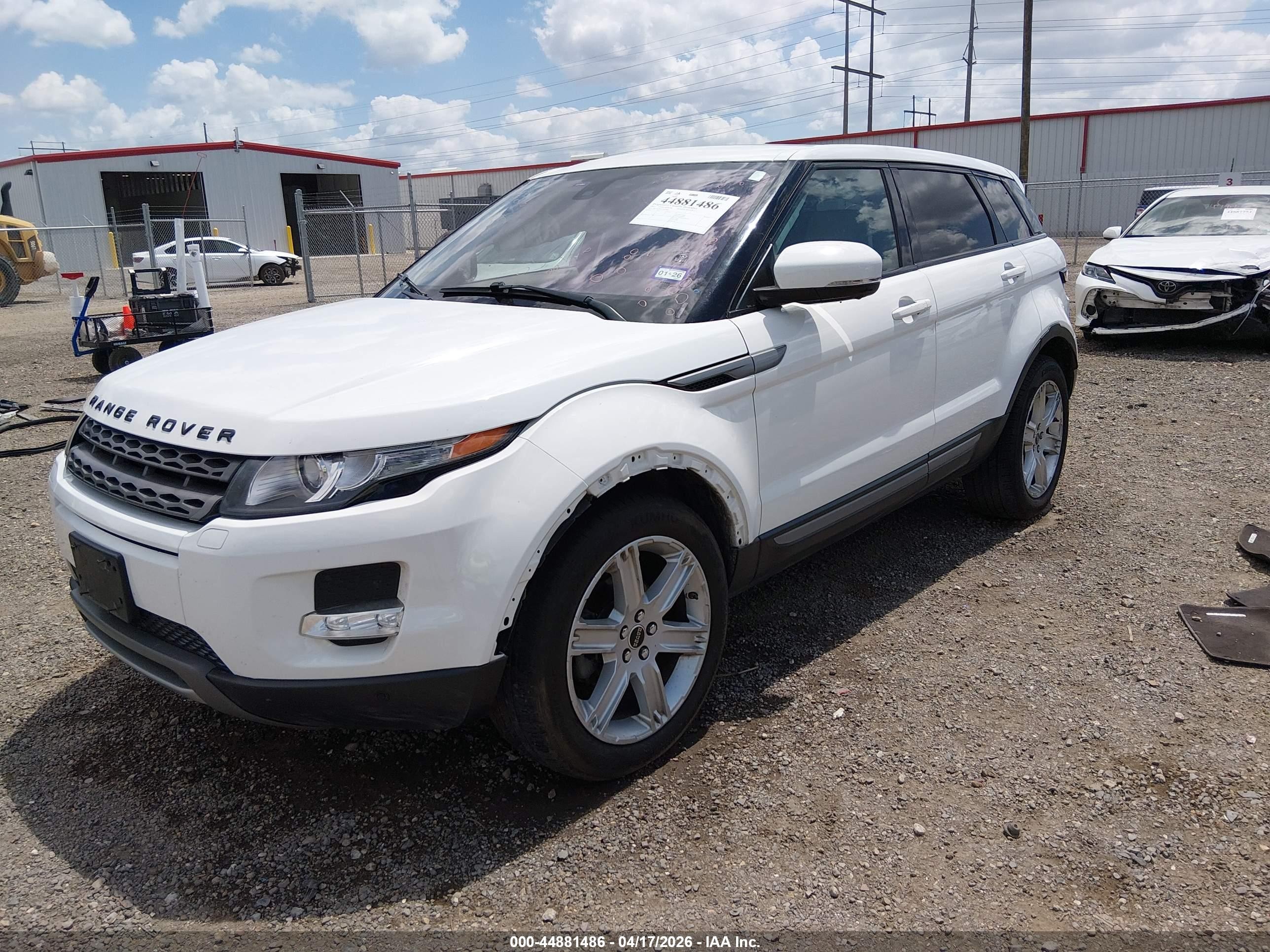 2012 Land Rover Range Rover Evoque Pure Plus White vin: SALVR2BG9CH632642