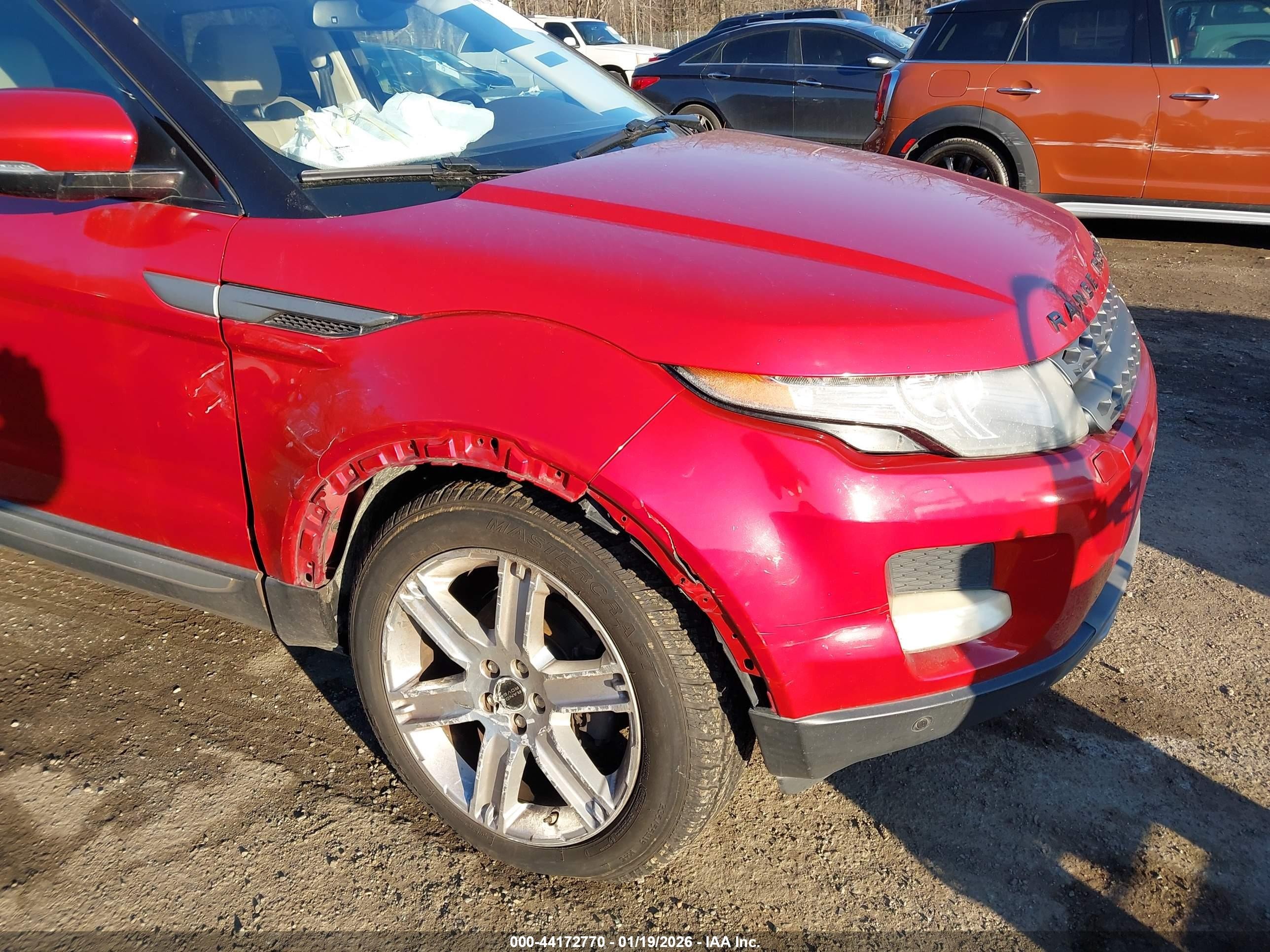 2012 Land Rover Range Rover Evoque Pure Plus Red vin: SALVR2BG9CH660702