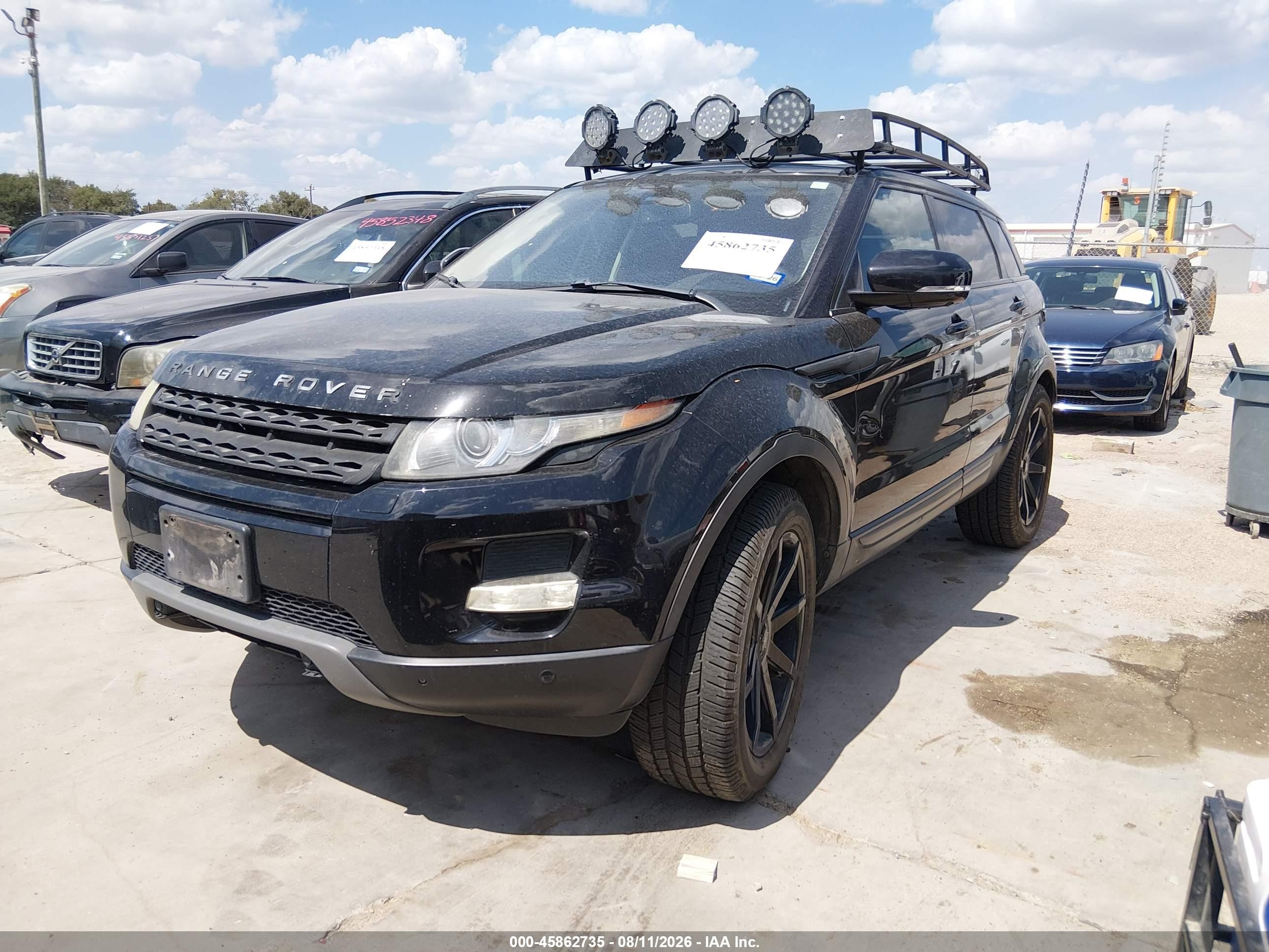 2012 Land Rover Range Rover Evoque Pure Plus Black vin: SALVR2BGXCH617373