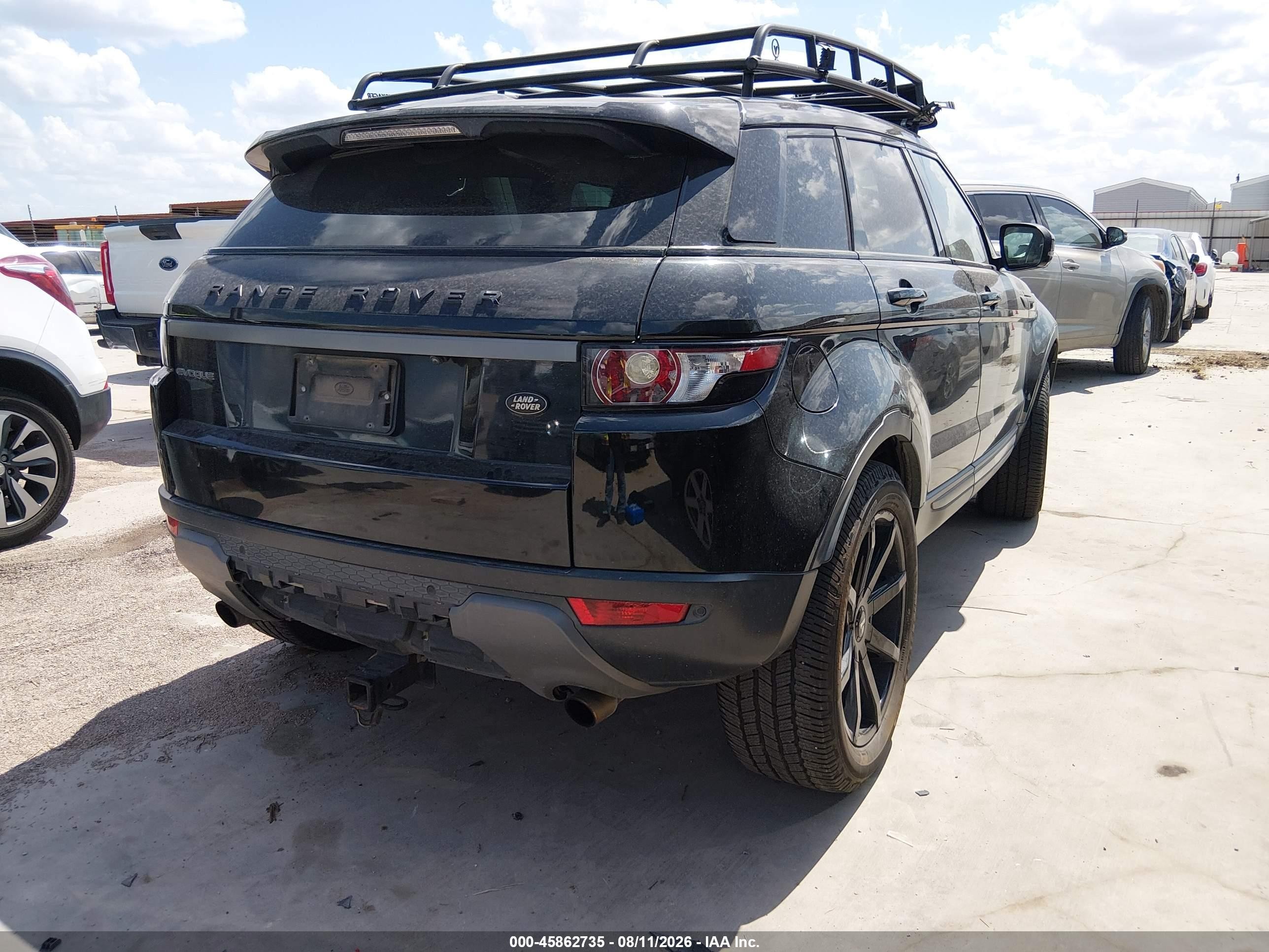 2012 Land Rover Range Rover Evoque Pure Plus Black vin: SALVR2BGXCH617373