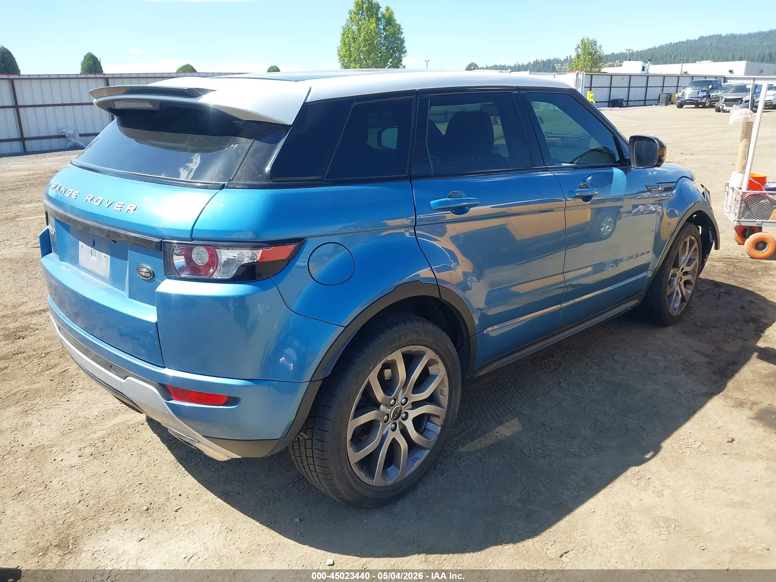 2012 Land Rover Range Rover Evoque Pure Plus Blue vin: SALVT2BG3CH646778