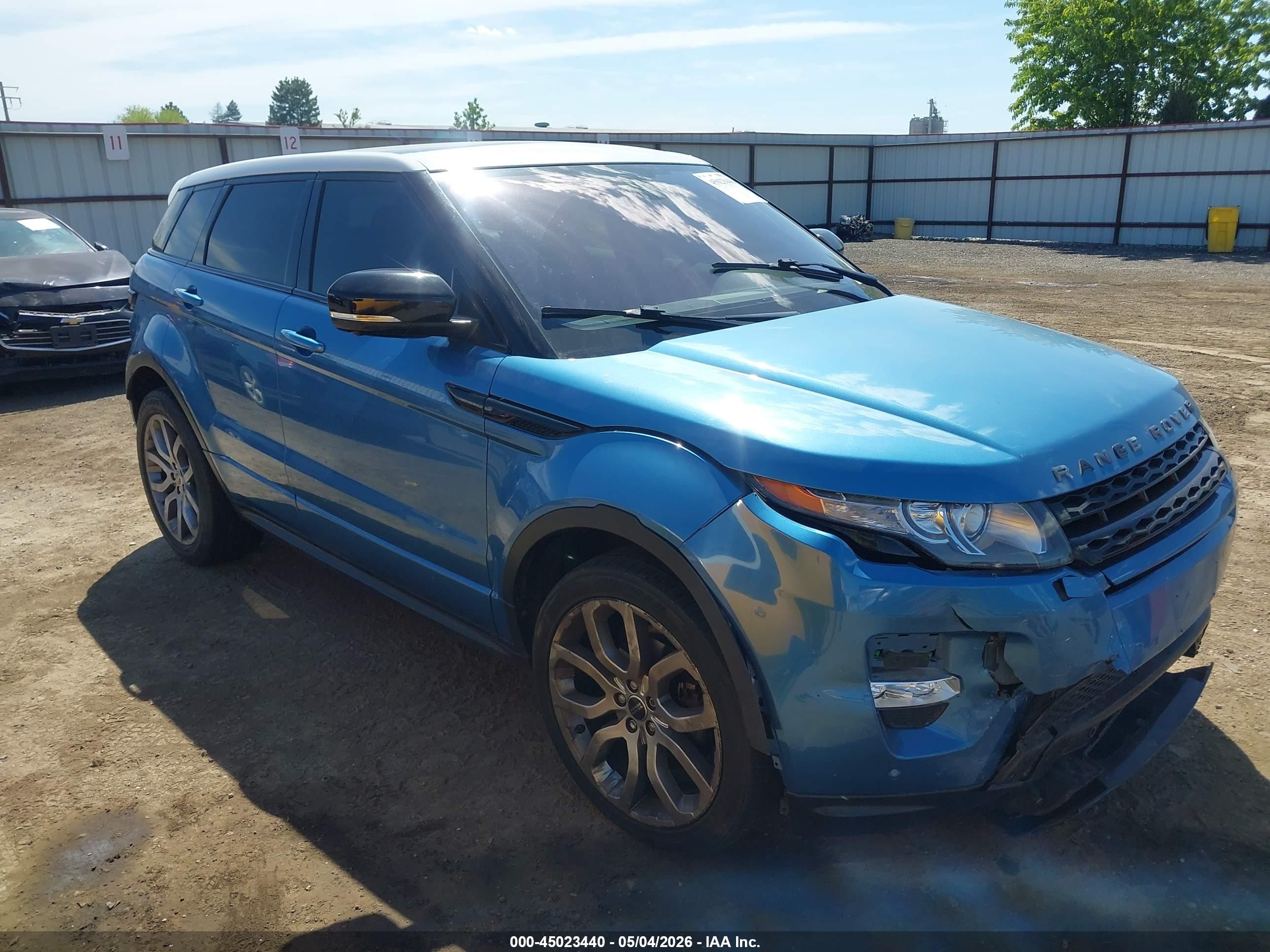 2012 Land Rover Range Rover Evoque Pure Plus Blue vin: SALVT2BG3CH646778