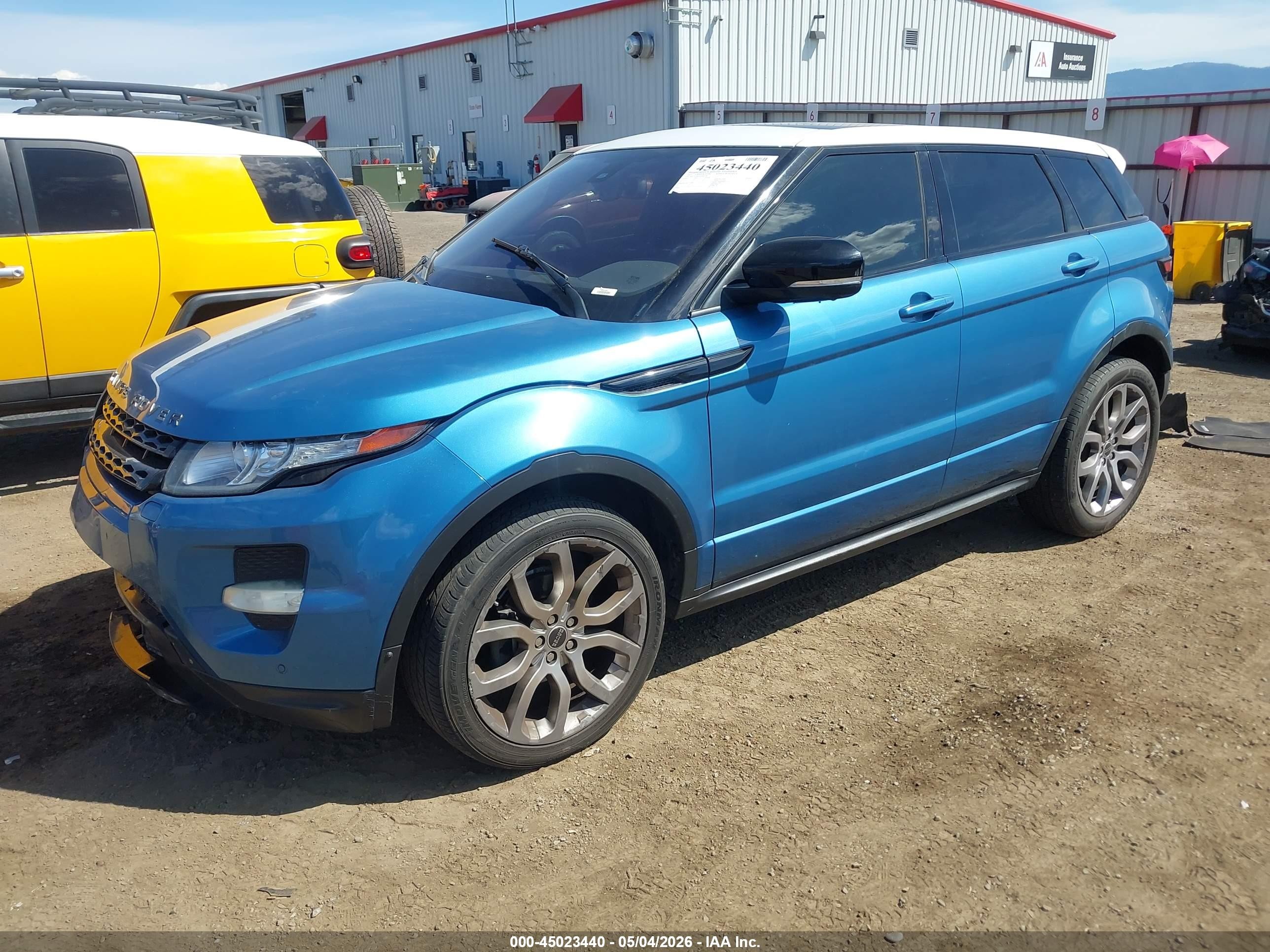 2012 Land Rover Range Rover Evoque Pure Plus Blue vin: SALVT2BG3CH646778