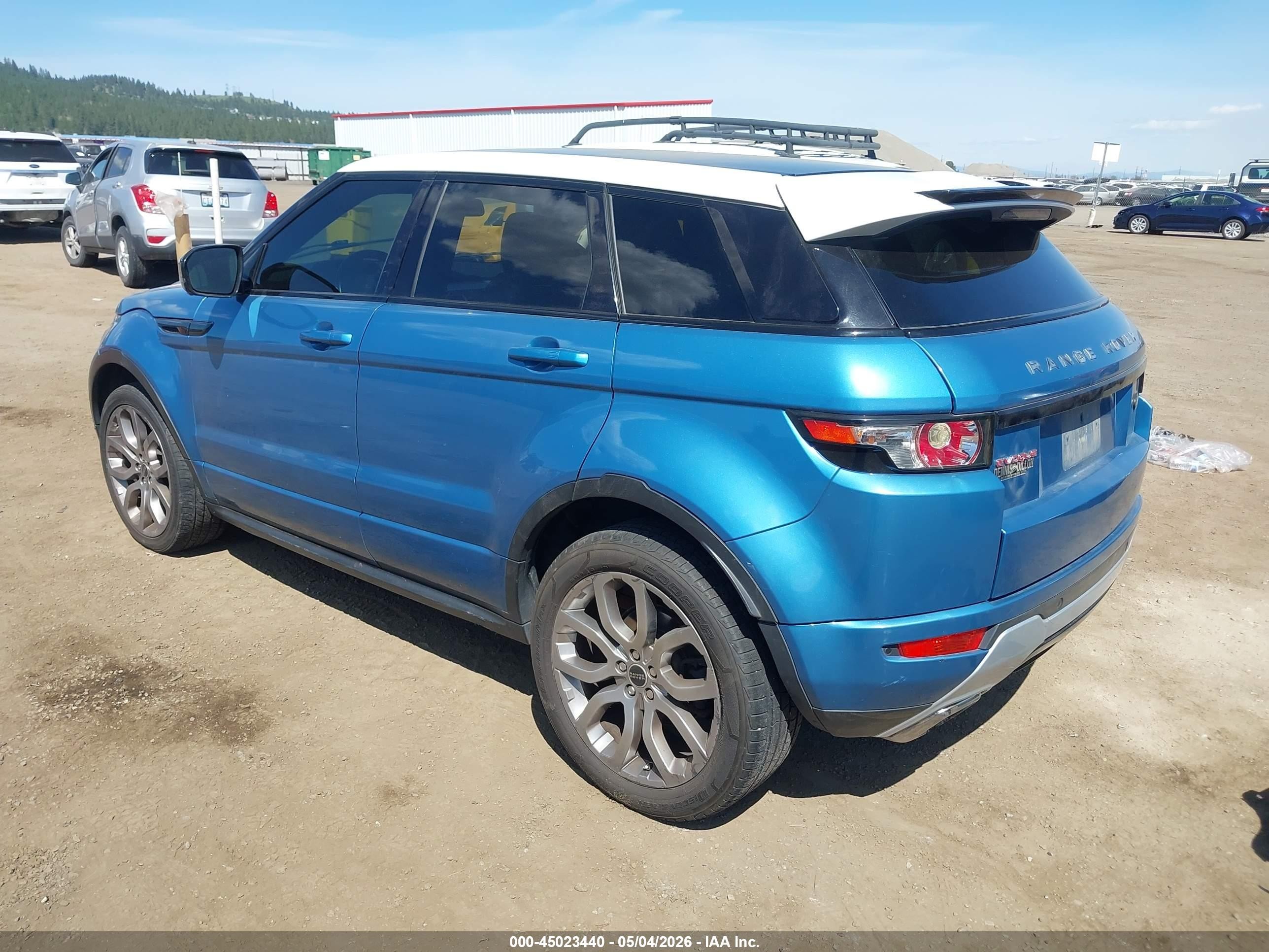 2012 Land Rover Range Rover Evoque Pure Plus Blue vin: SALVT2BG3CH646778