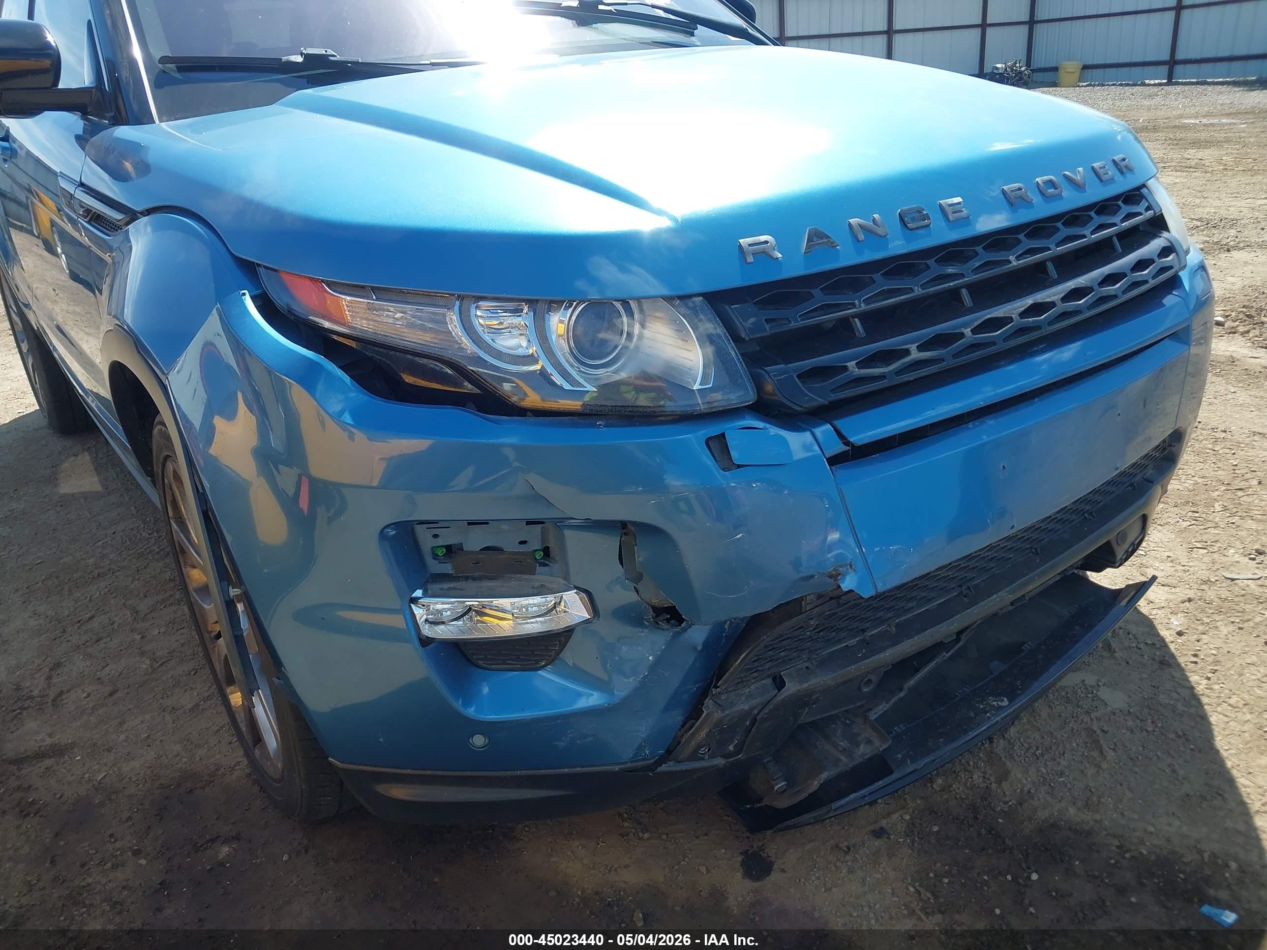 2012 Land Rover Range Rover Evoque Pure Plus Blue vin: SALVT2BG3CH646778